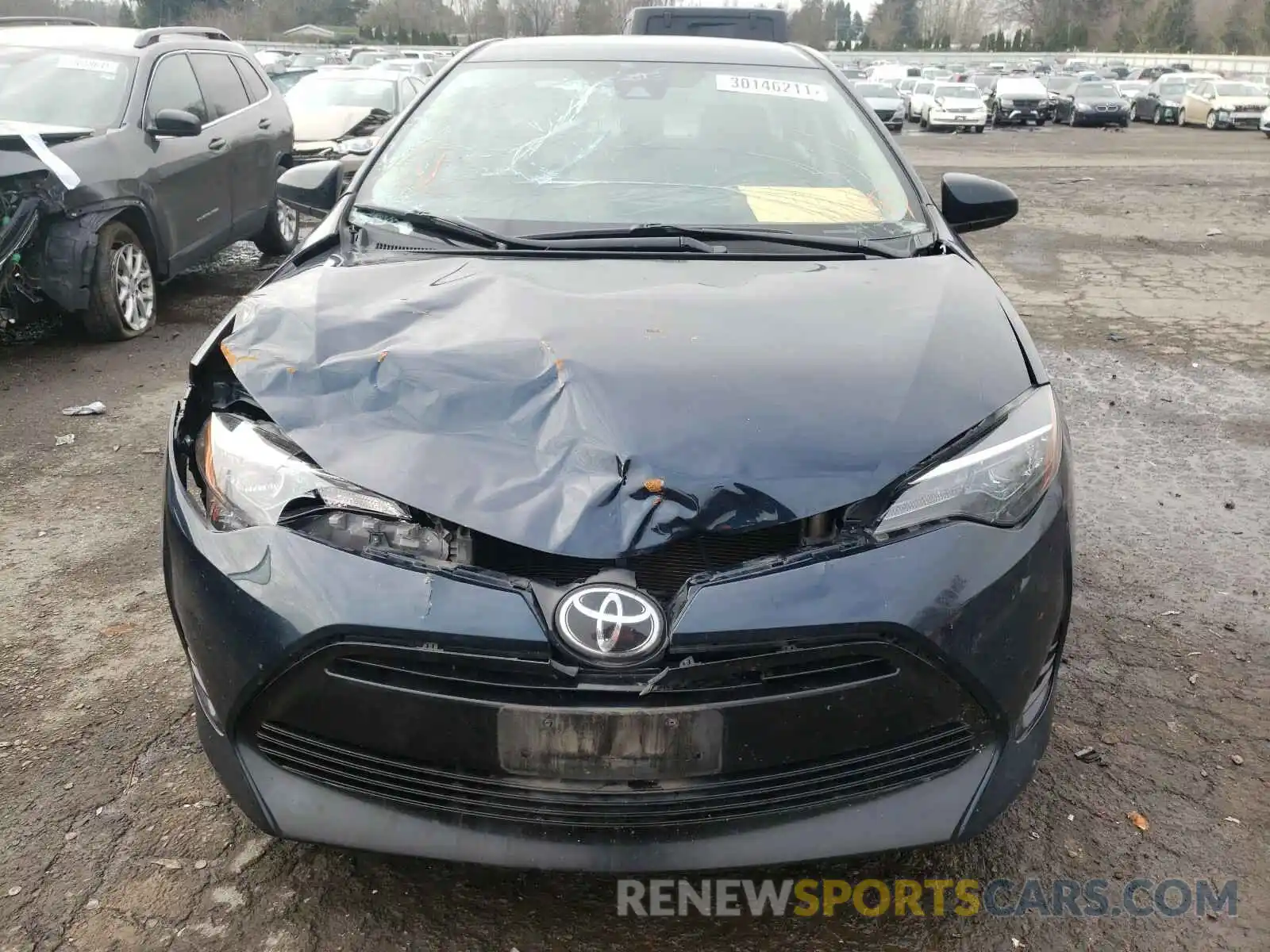 9 Photograph of a damaged car 2T1BURHE0KC130466 TOYOTA COROLLA 2019