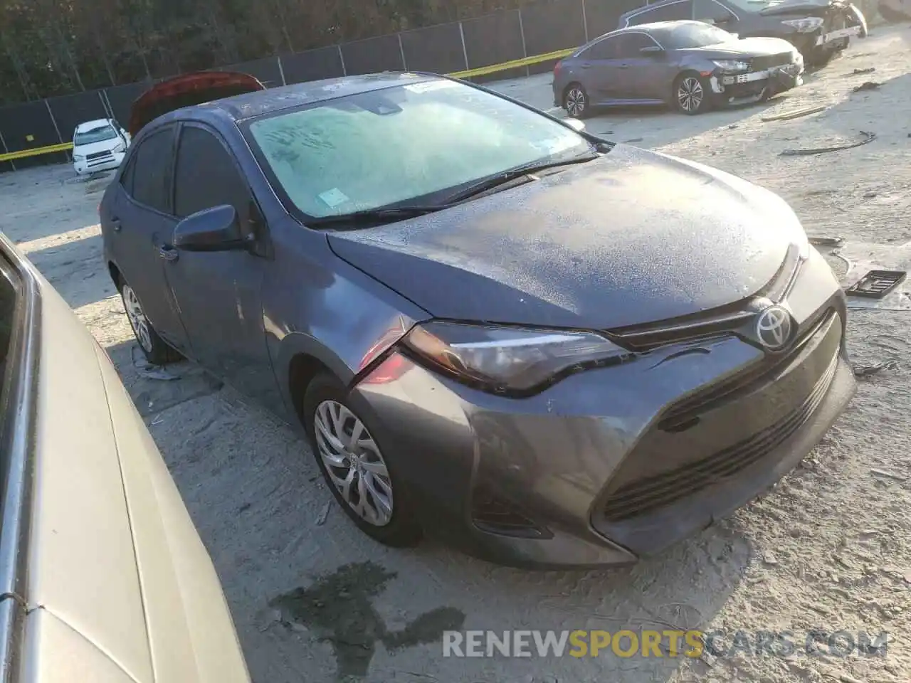 1 Photograph of a damaged car 2T1BURHE0KC135277 TOYOTA COROLLA 2019