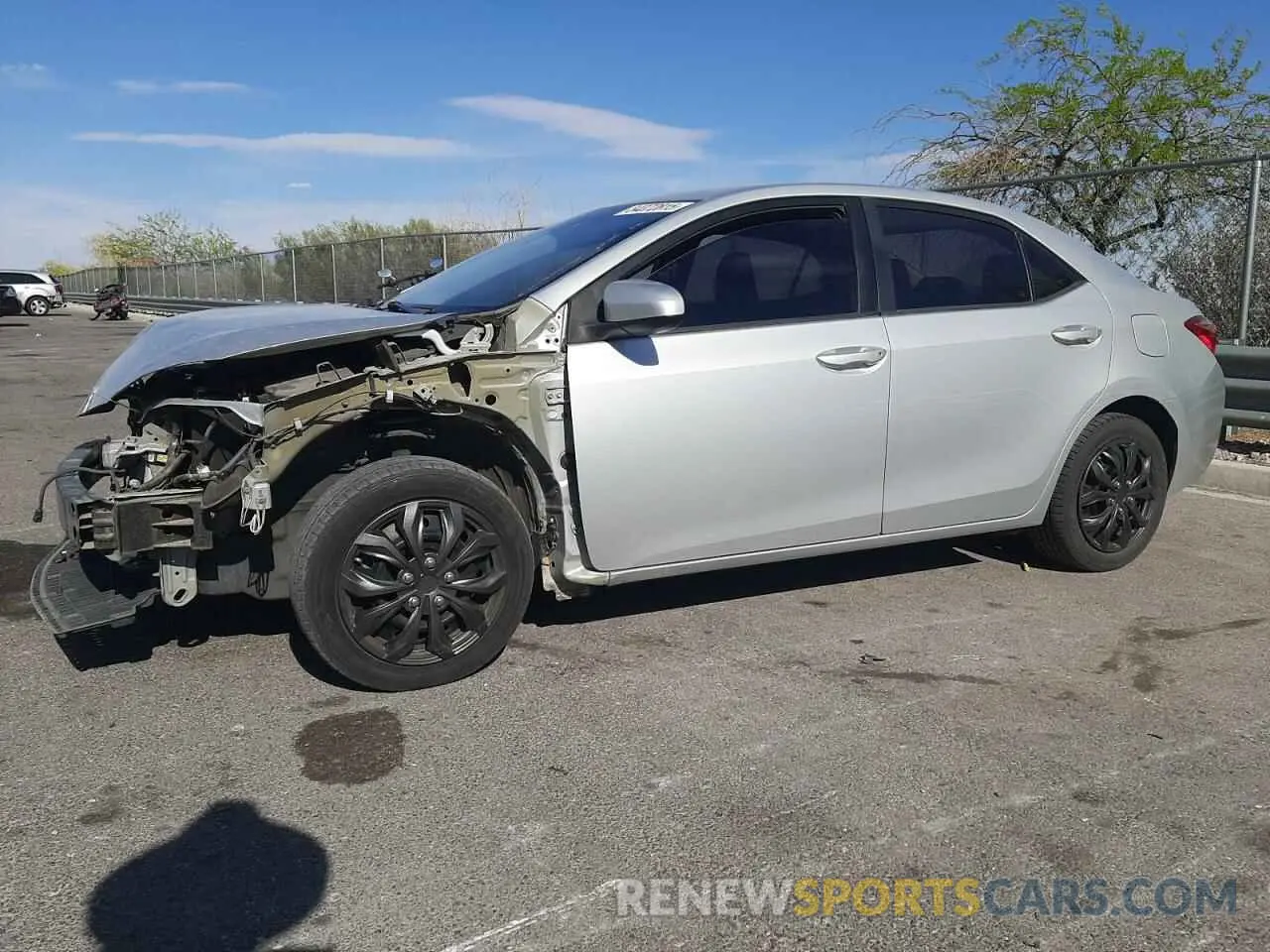 1 Photograph of a damaged car 2T1BURHE0KC147039 TOYOTA COROLLA 2019