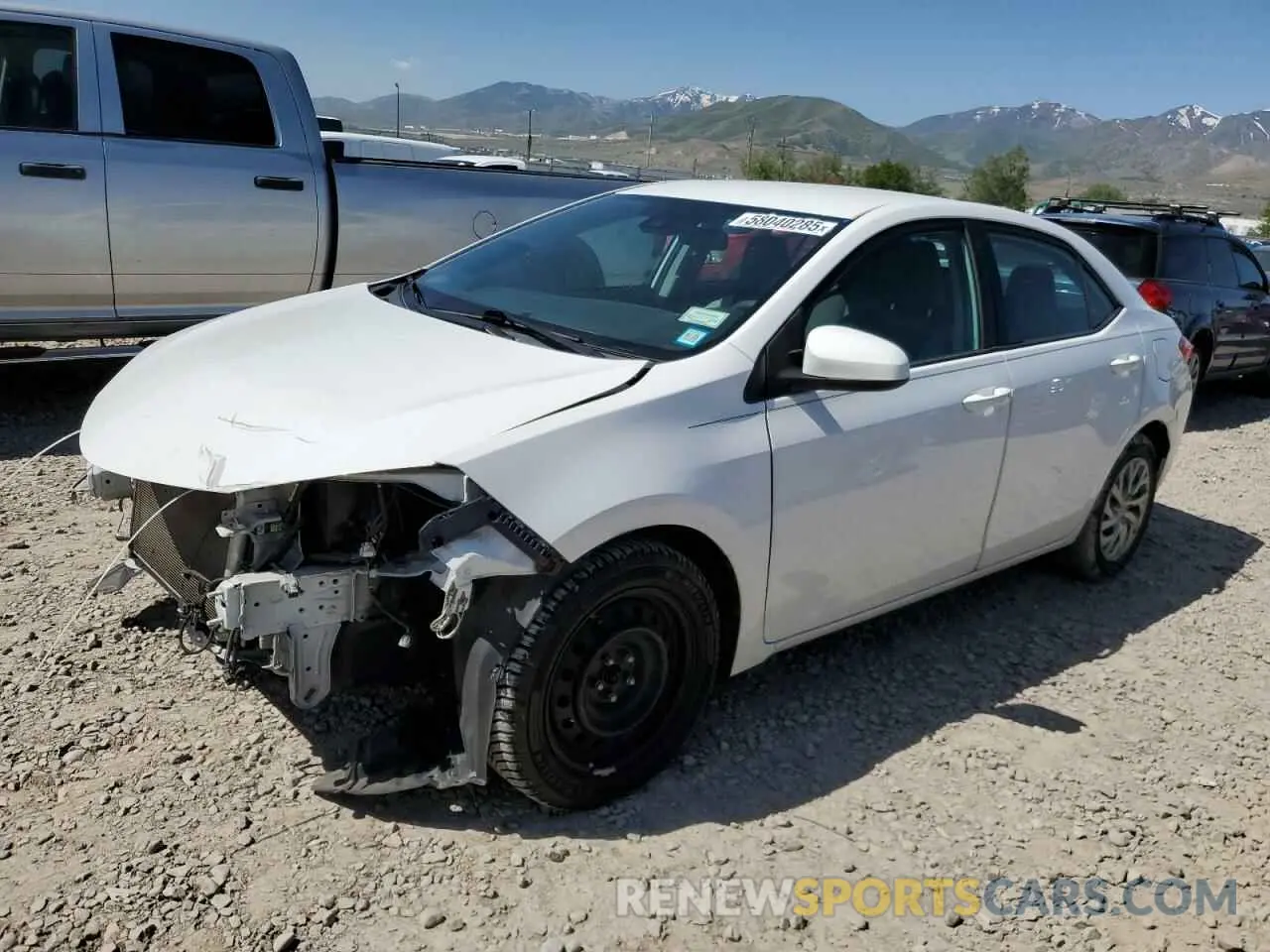1 Photograph of a damaged car 2T1BURHE0KC151561 TOYOTA COROLLA 2019