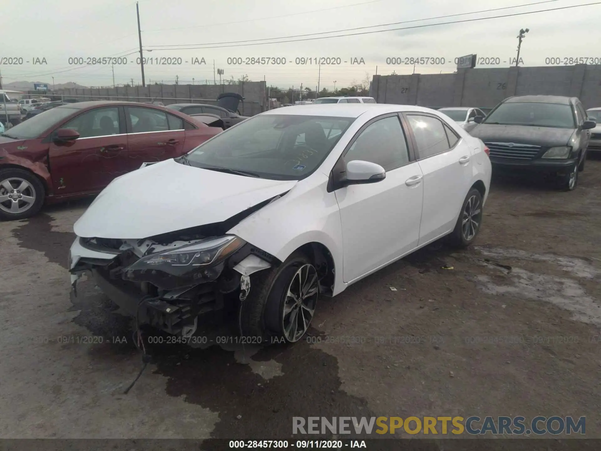 2 Photograph of a damaged car 2T1BURHE0KC152533 TOYOTA COROLLA 2019