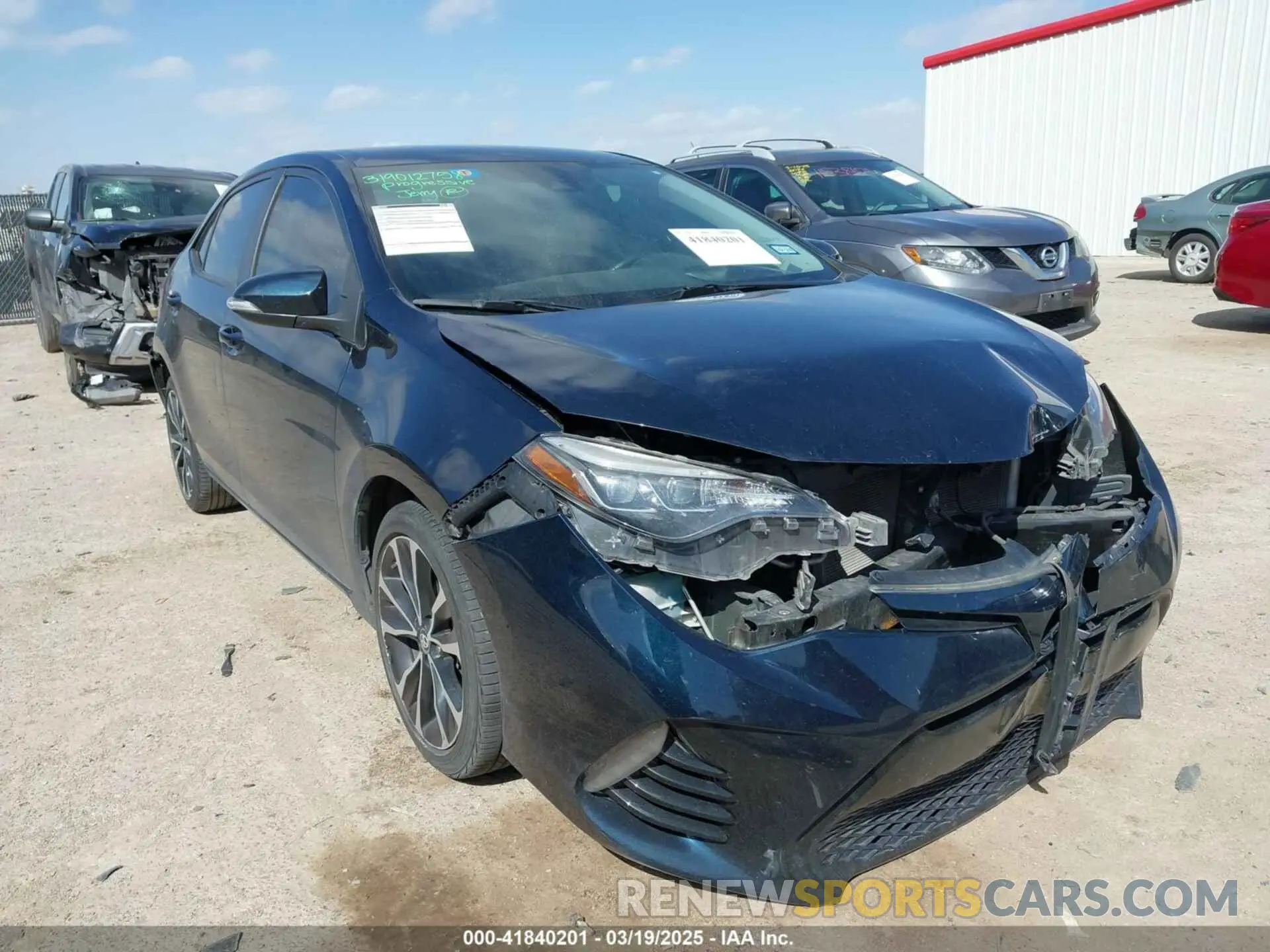 1 Photograph of a damaged car 2T1BURHE0KC154489 TOYOTA COROLLA 2019