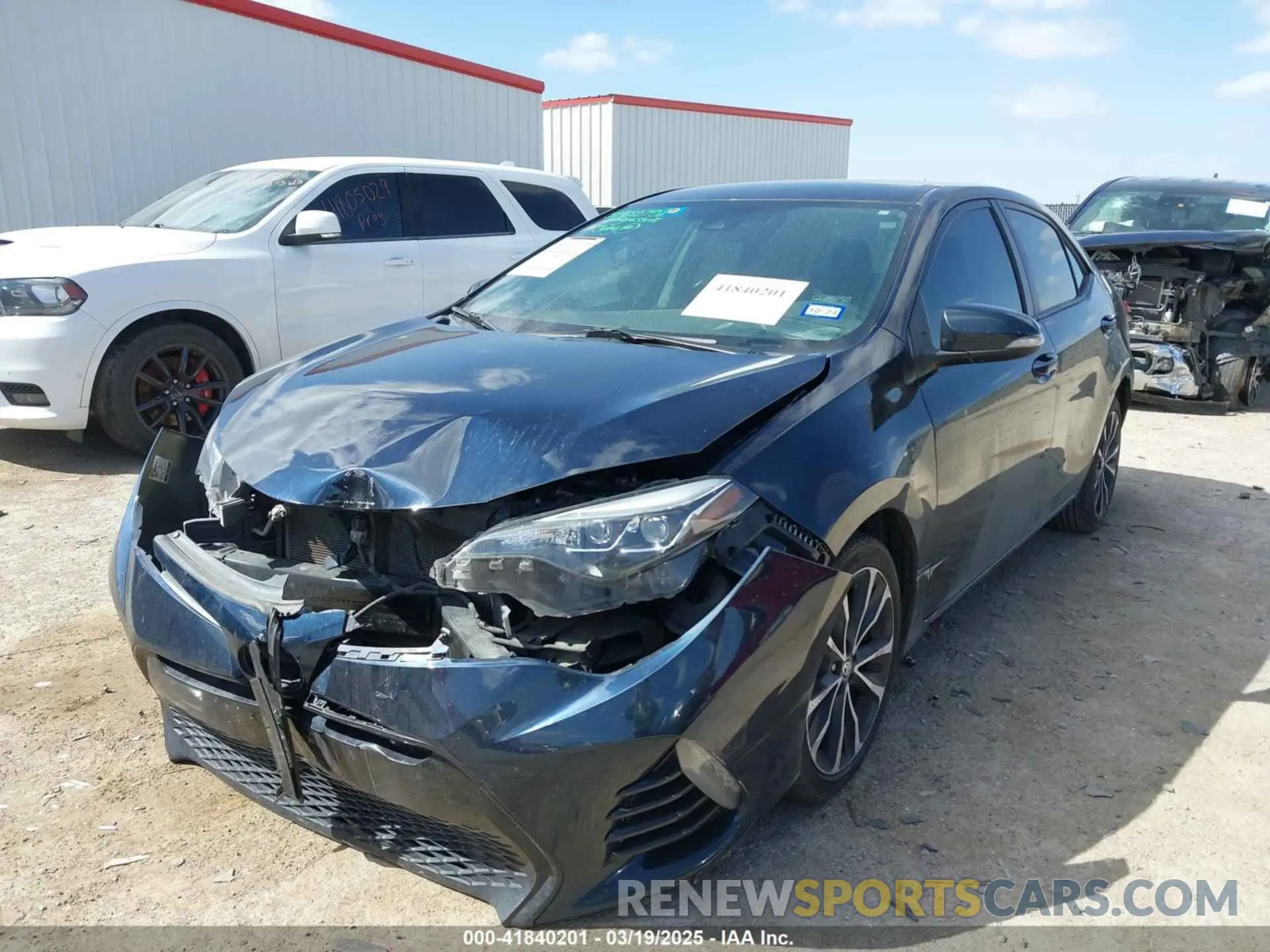 2 Photograph of a damaged car 2T1BURHE0KC154489 TOYOTA COROLLA 2019