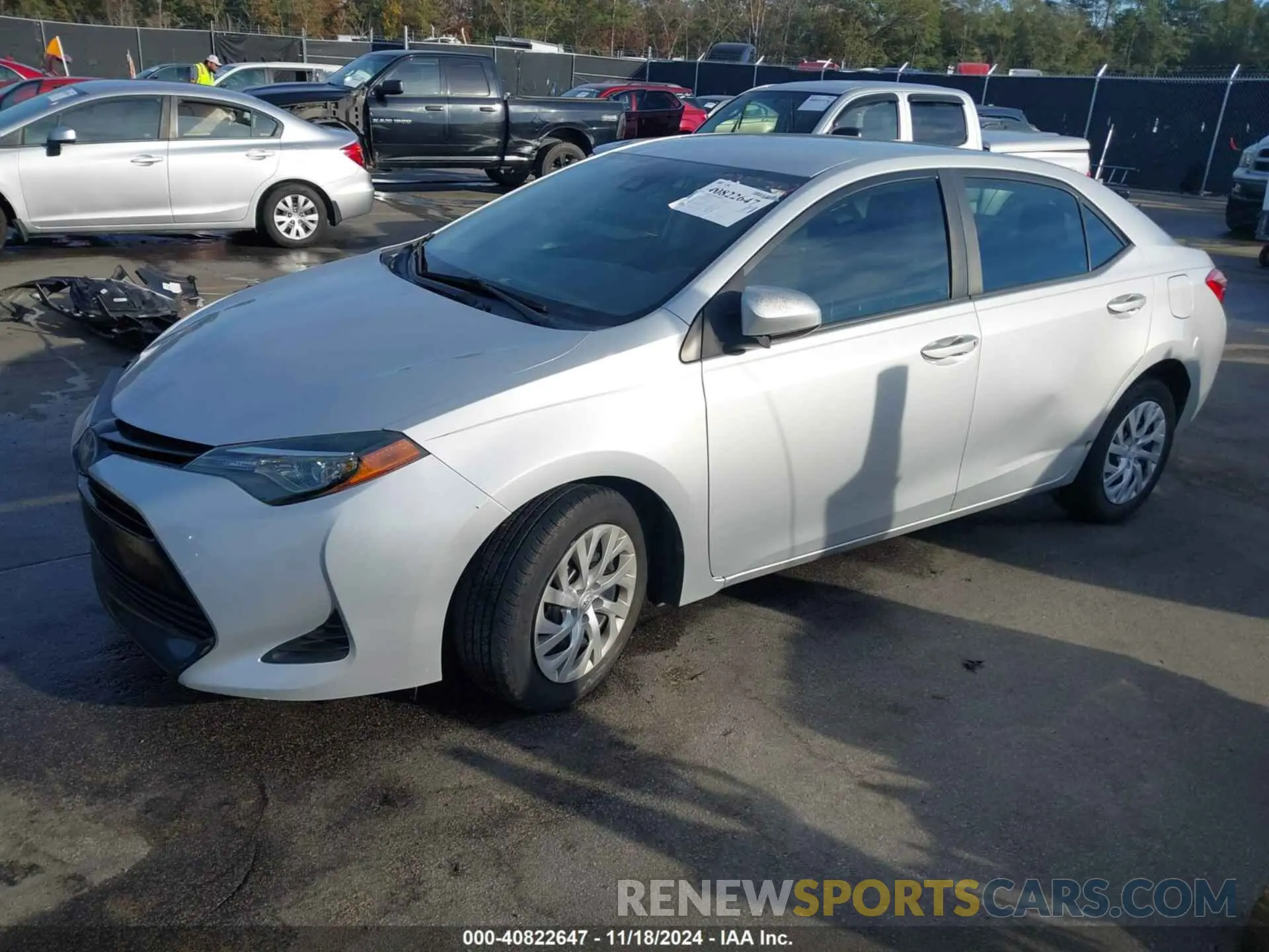 2 Photograph of a damaged car 2T1BURHE0KC158414 TOYOTA COROLLA 2019