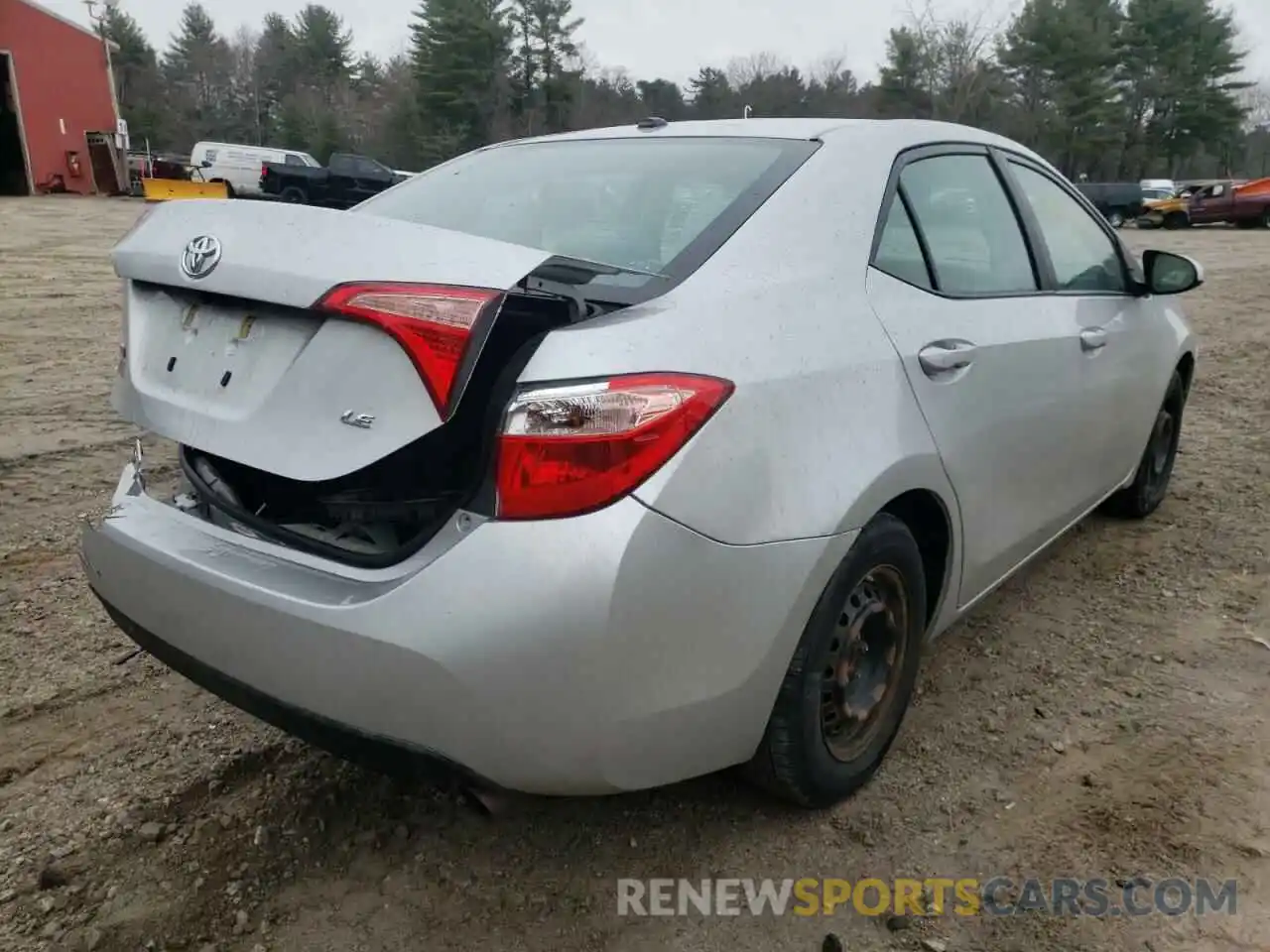 4 Photograph of a damaged car 2T1BURHE0KC164178 TOYOTA COROLLA 2019