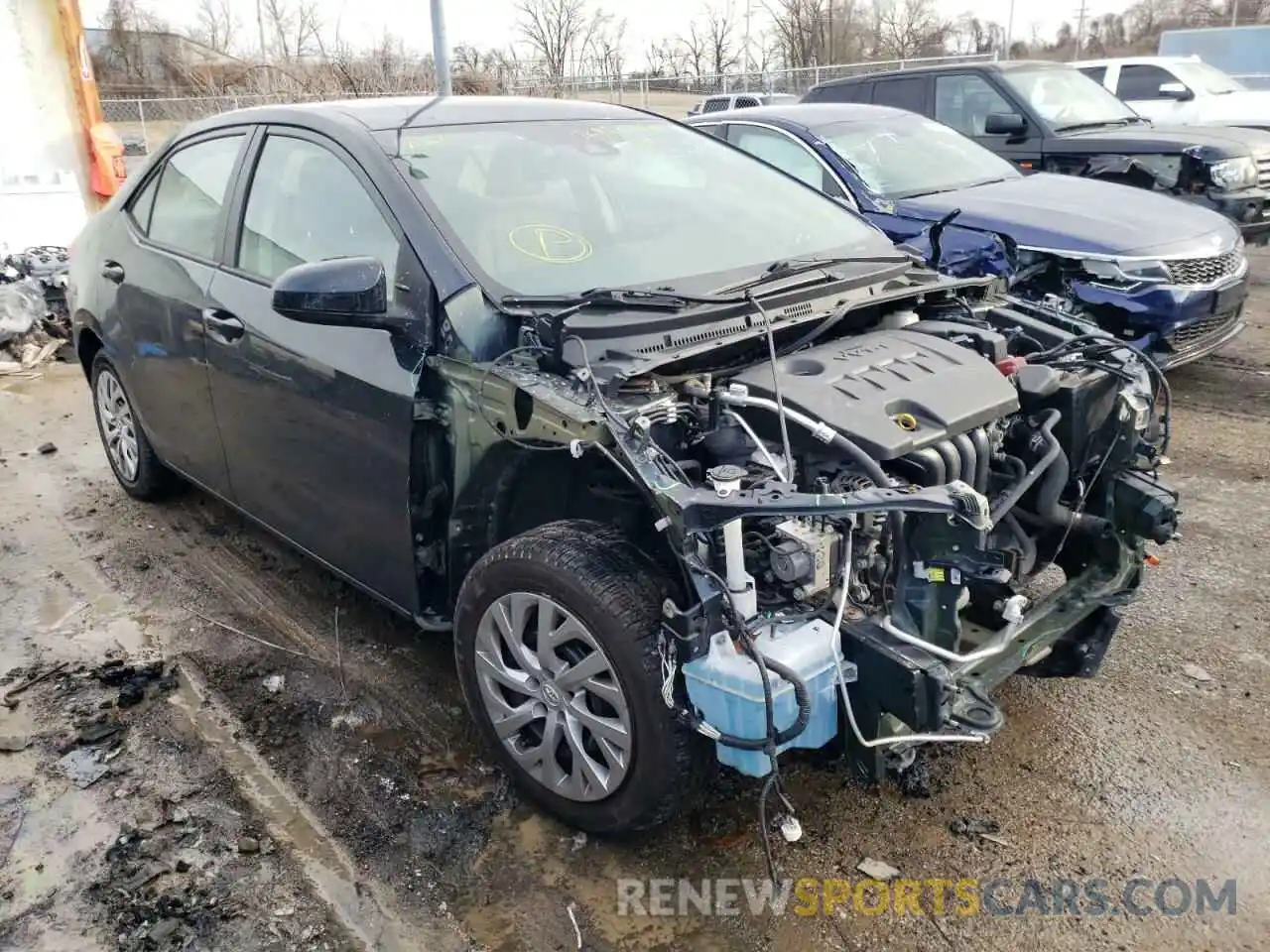 1 Photograph of a damaged car 2T1BURHE0KC166934 TOYOTA COROLLA 2019