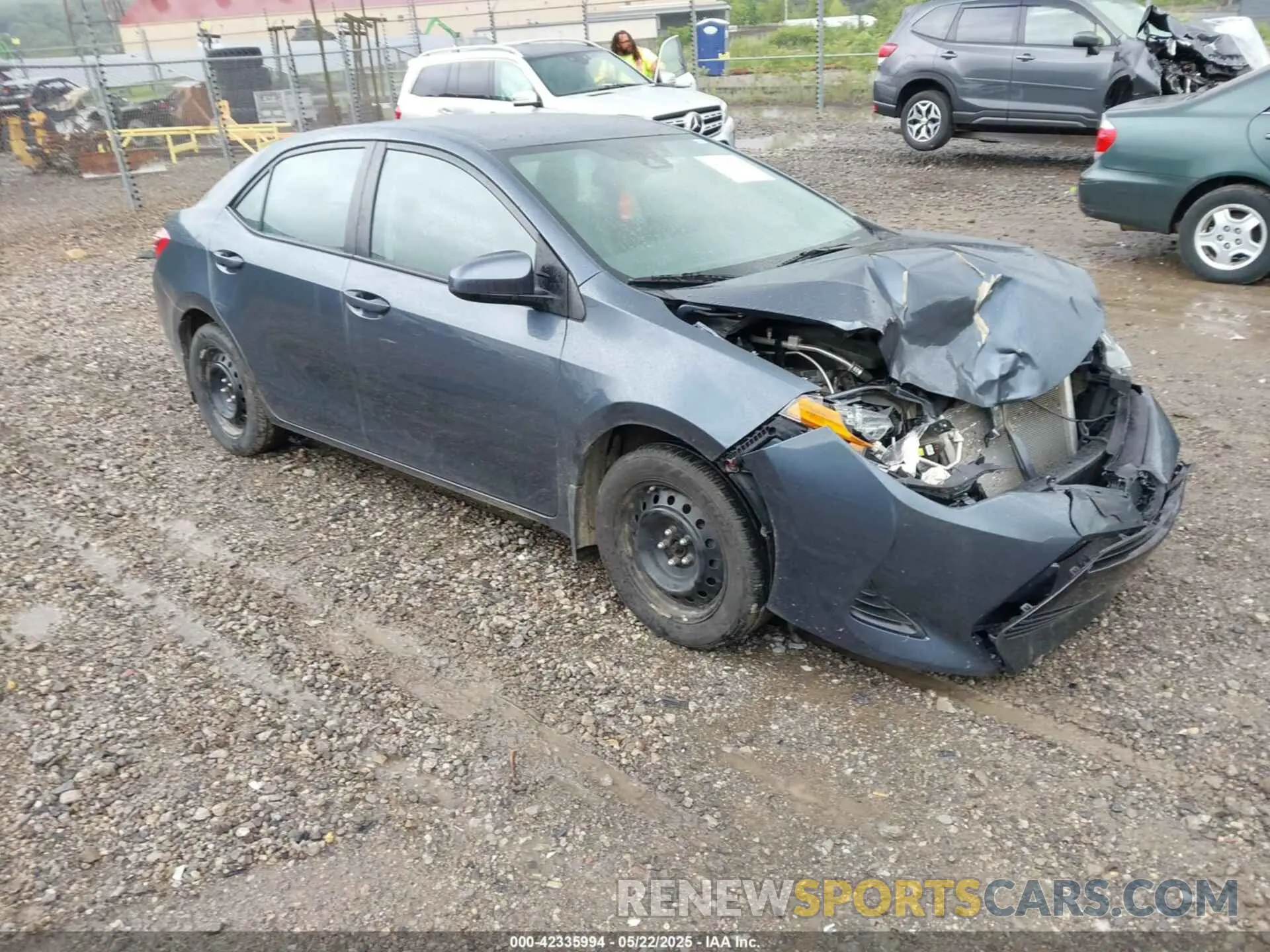 1 Photograph of a damaged car 2T1BURHE0KC167730 TOYOTA COROLLA 2019