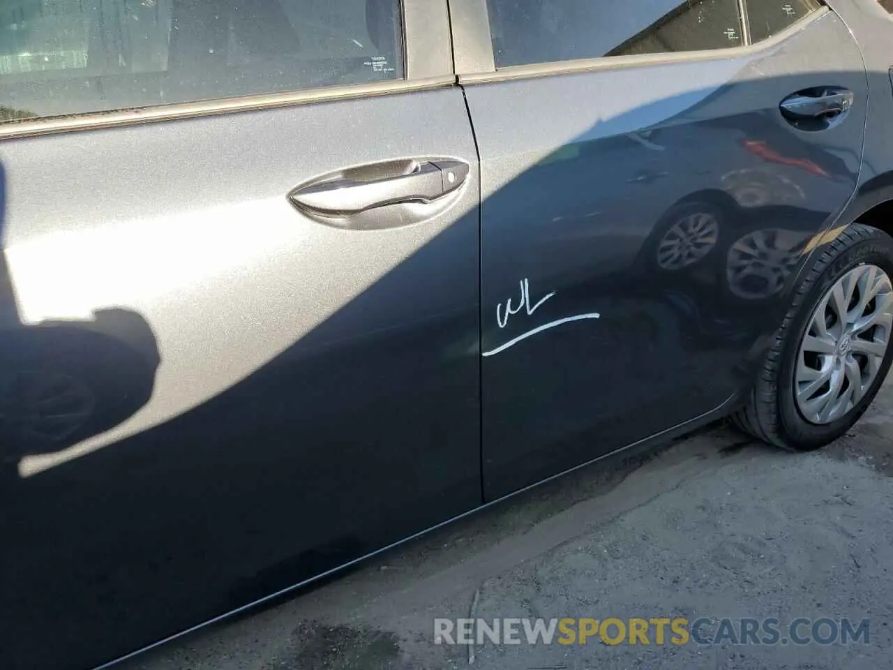 9 Photograph of a damaged car 2T1BURHE0KC172751 TOYOTA COROLLA 2019
