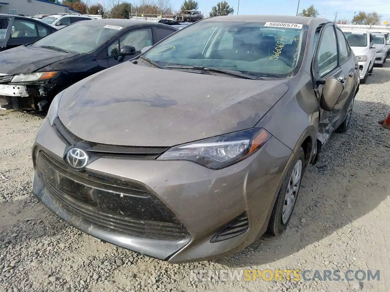 2 Photograph of a damaged car 2T1BURHE0KC173057 TOYOTA COROLLA 2019