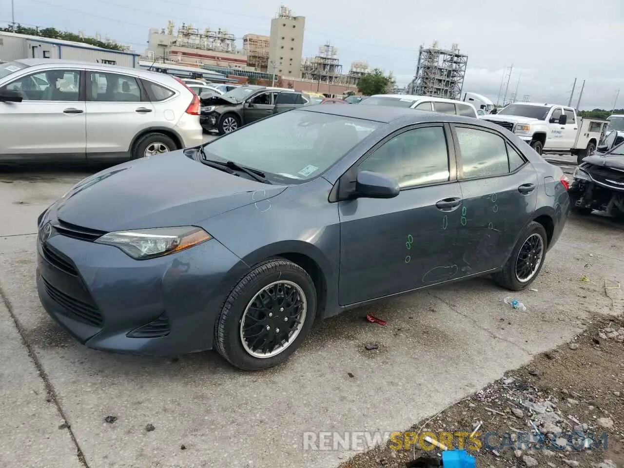 1 Photograph of a damaged car 2T1BURHE0KC176007 TOYOTA COROLLA 2019