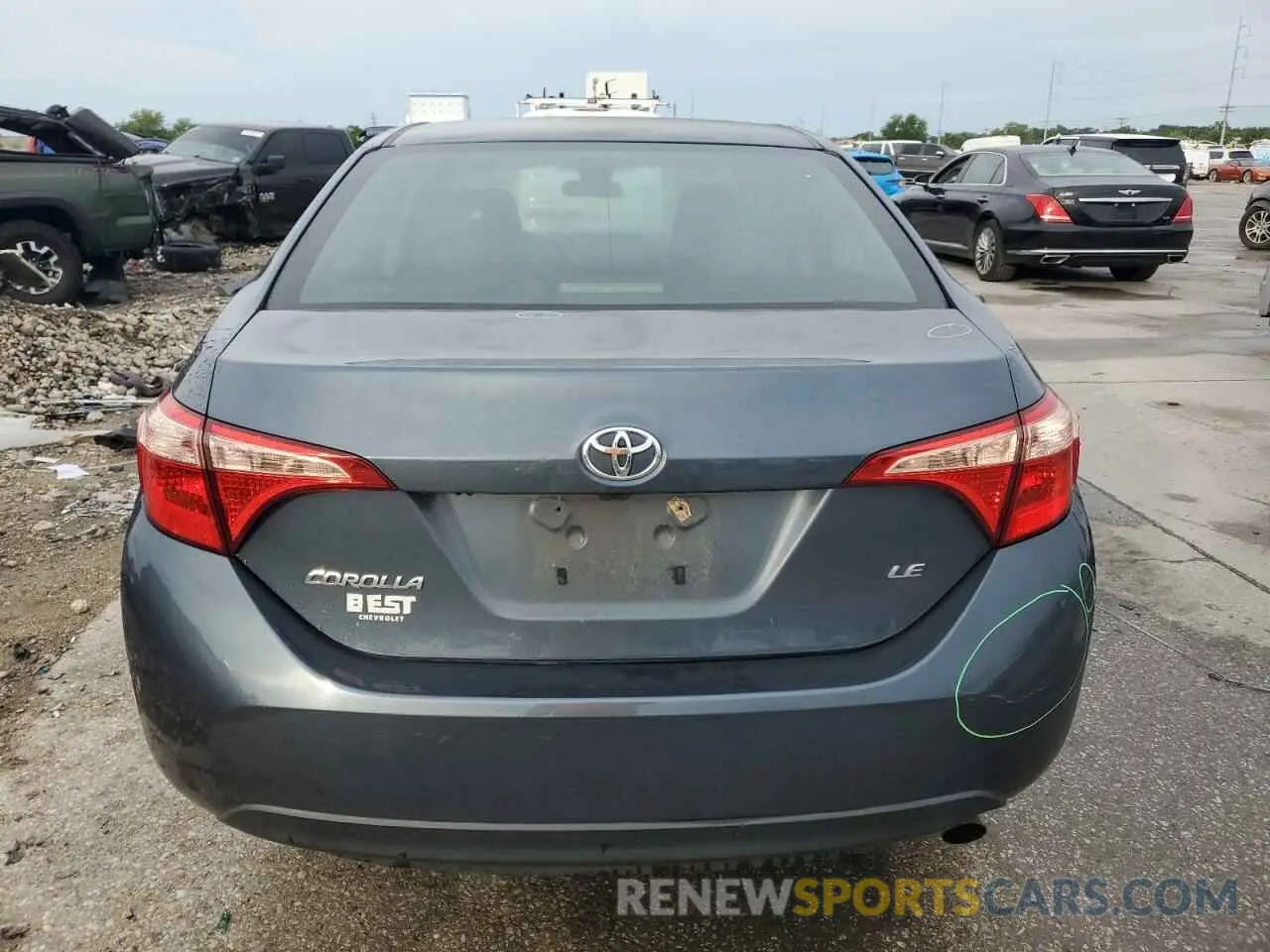 6 Photograph of a damaged car 2T1BURHE0KC176007 TOYOTA COROLLA 2019