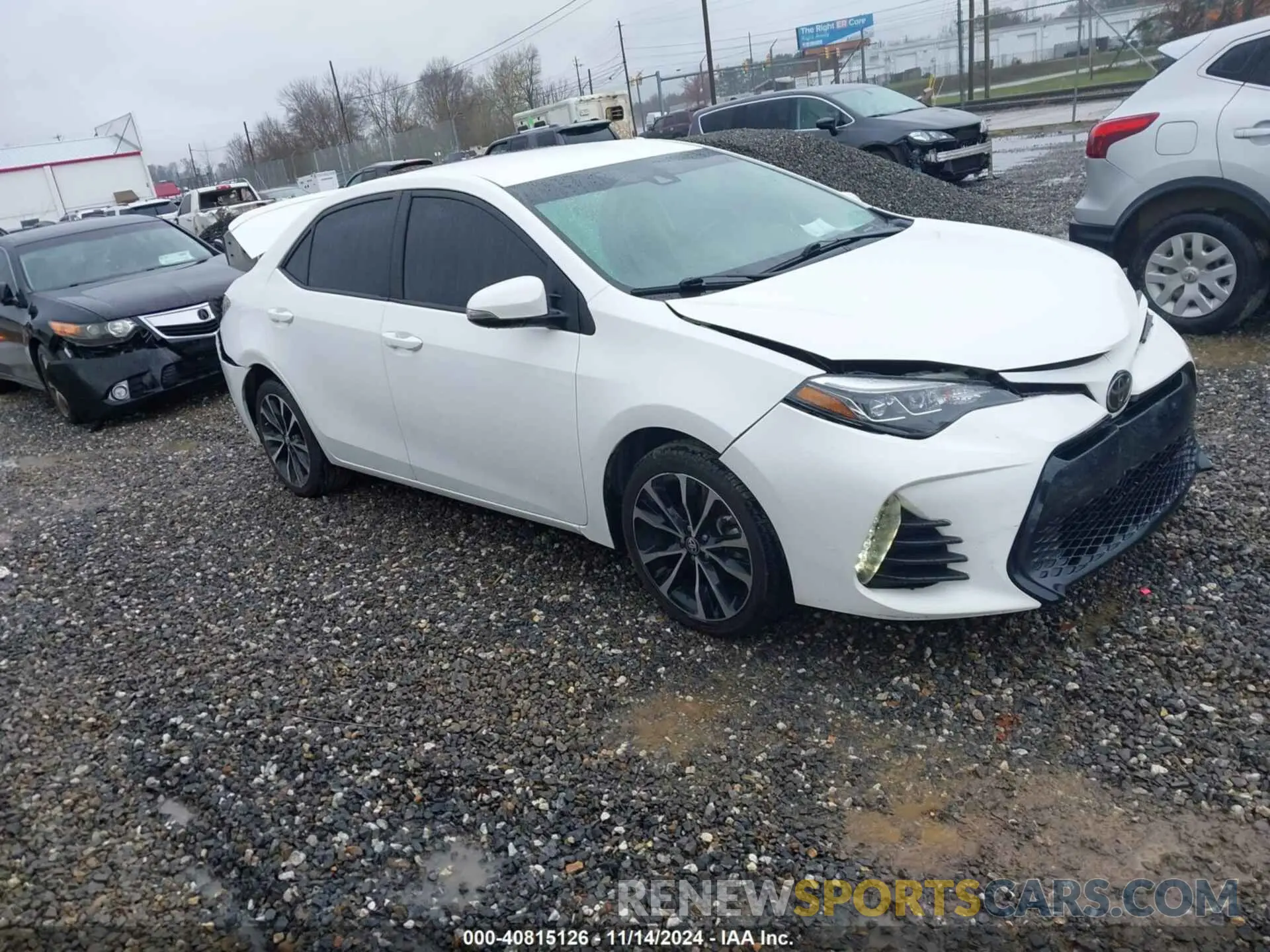 1 Photograph of a damaged car 2T1BURHE0KC178372 TOYOTA COROLLA 2019