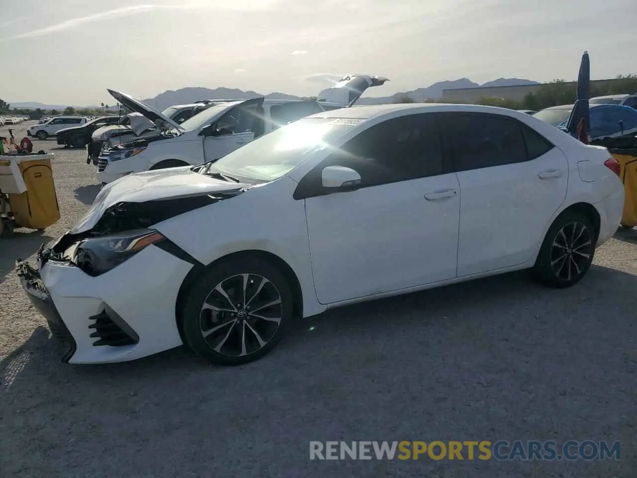 1 Photograph of a damaged car 2T1BURHE0KC180350 TOYOTA COROLLA 2019