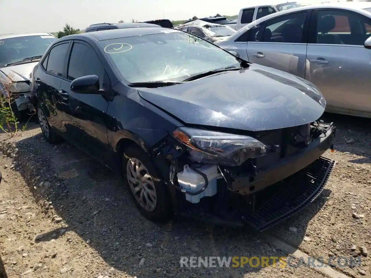 1 Photograph of a damaged car 2T1BURHE0KC189498 TOYOTA COROLLA 2019