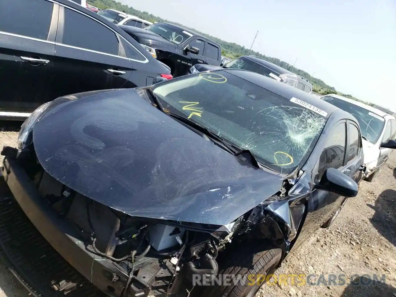 2 Photograph of a damaged car 2T1BURHE0KC189498 TOYOTA COROLLA 2019