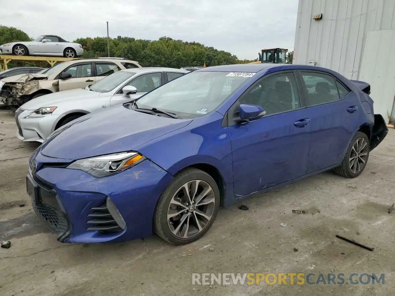 1 Photograph of a damaged car 2T1BURHE0KC191784 TOYOTA COROLLA 2019