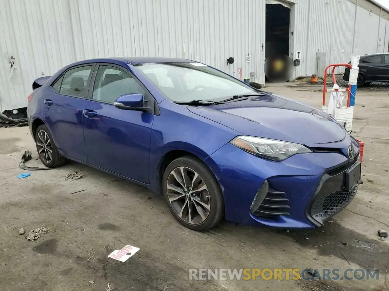 4 Photograph of a damaged car 2T1BURHE0KC191784 TOYOTA COROLLA 2019