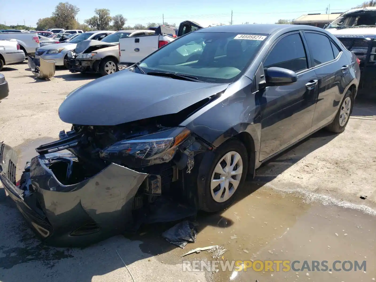 2 Photograph of a damaged car 2T1BURHE0KC192322 TOYOTA COROLLA 2019