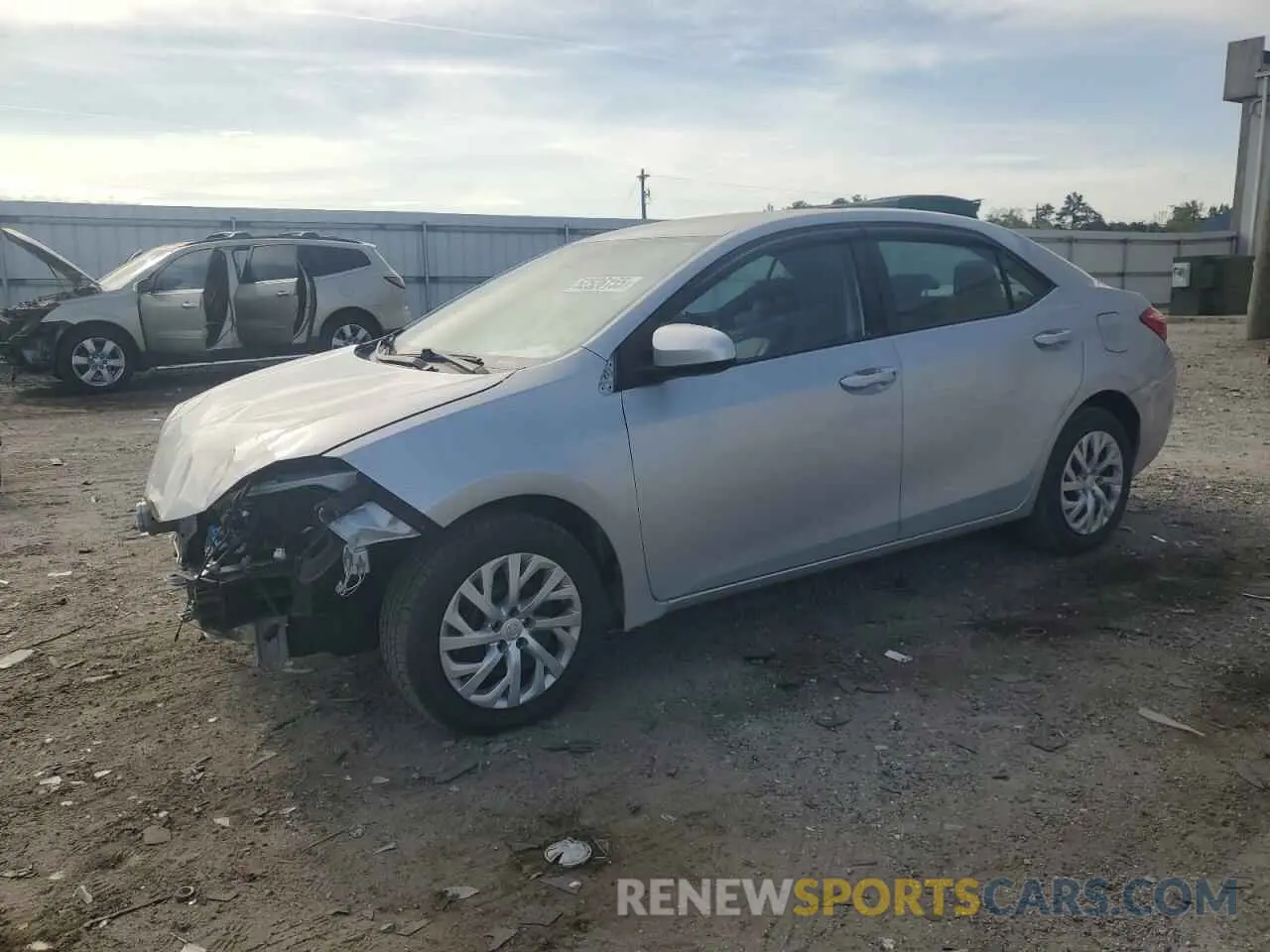 1 Photograph of a damaged car 2T1BURHE0KC193647 TOYOTA COROLLA 2019