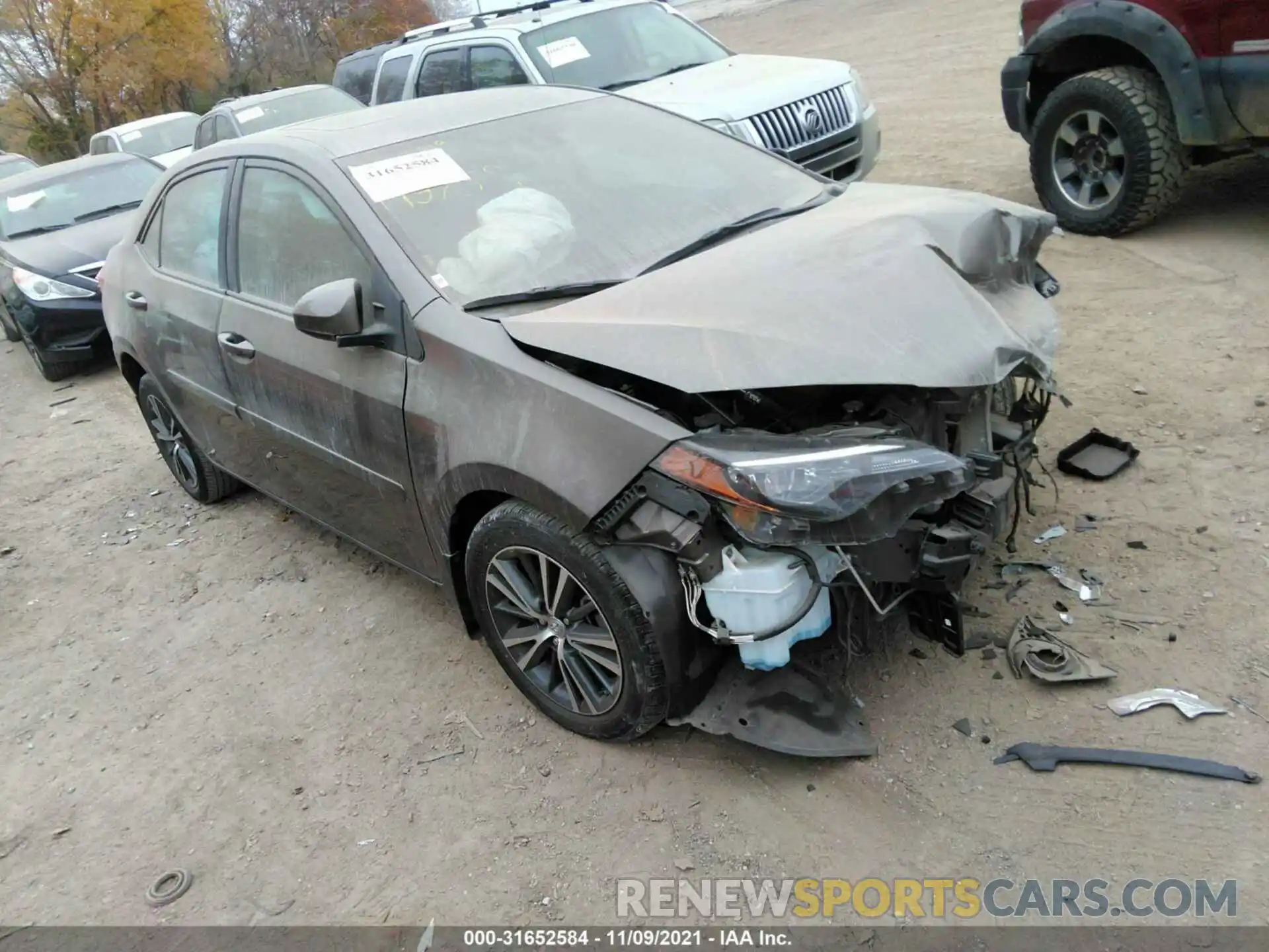 1 Photograph of a damaged car 2T1BURHE0KC193759 TOYOTA COROLLA 2019