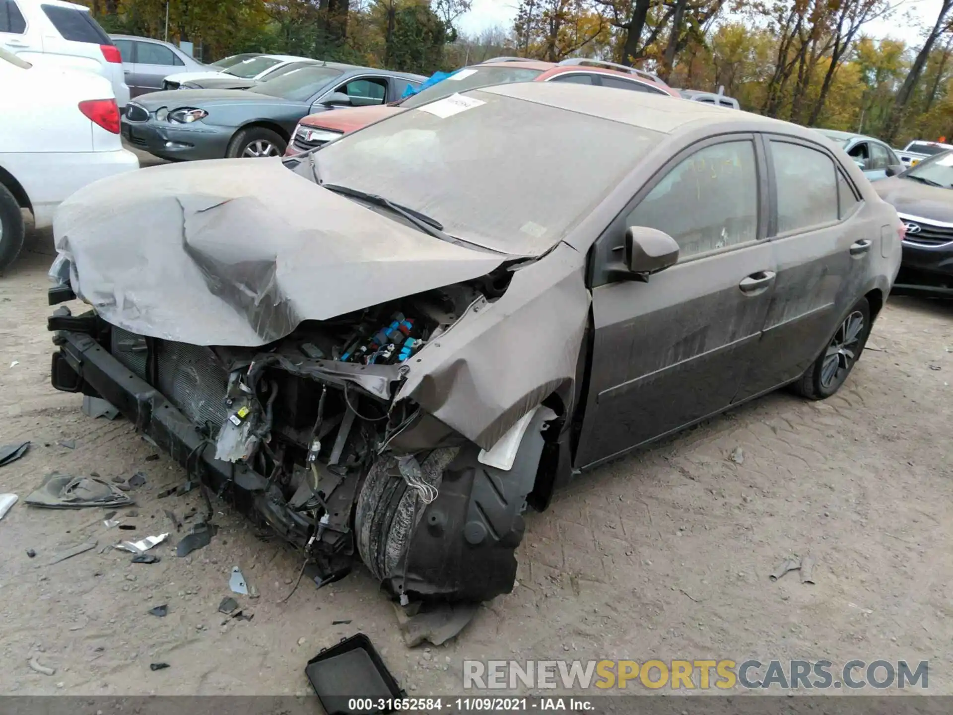 2 Photograph of a damaged car 2T1BURHE0KC193759 TOYOTA COROLLA 2019