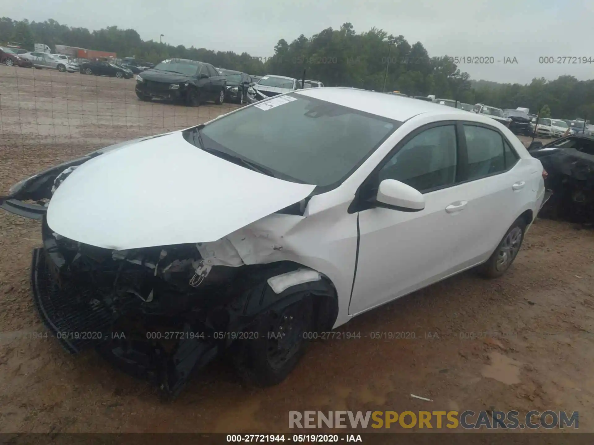 2 Photograph of a damaged car 2T1BURHE0KC197570 TOYOTA COROLLA 2019