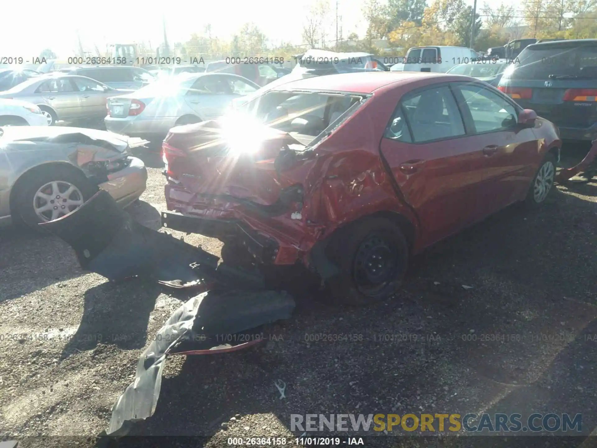 4 Photograph of a damaged car 2T1BURHE0KC198475 TOYOTA COROLLA 2019