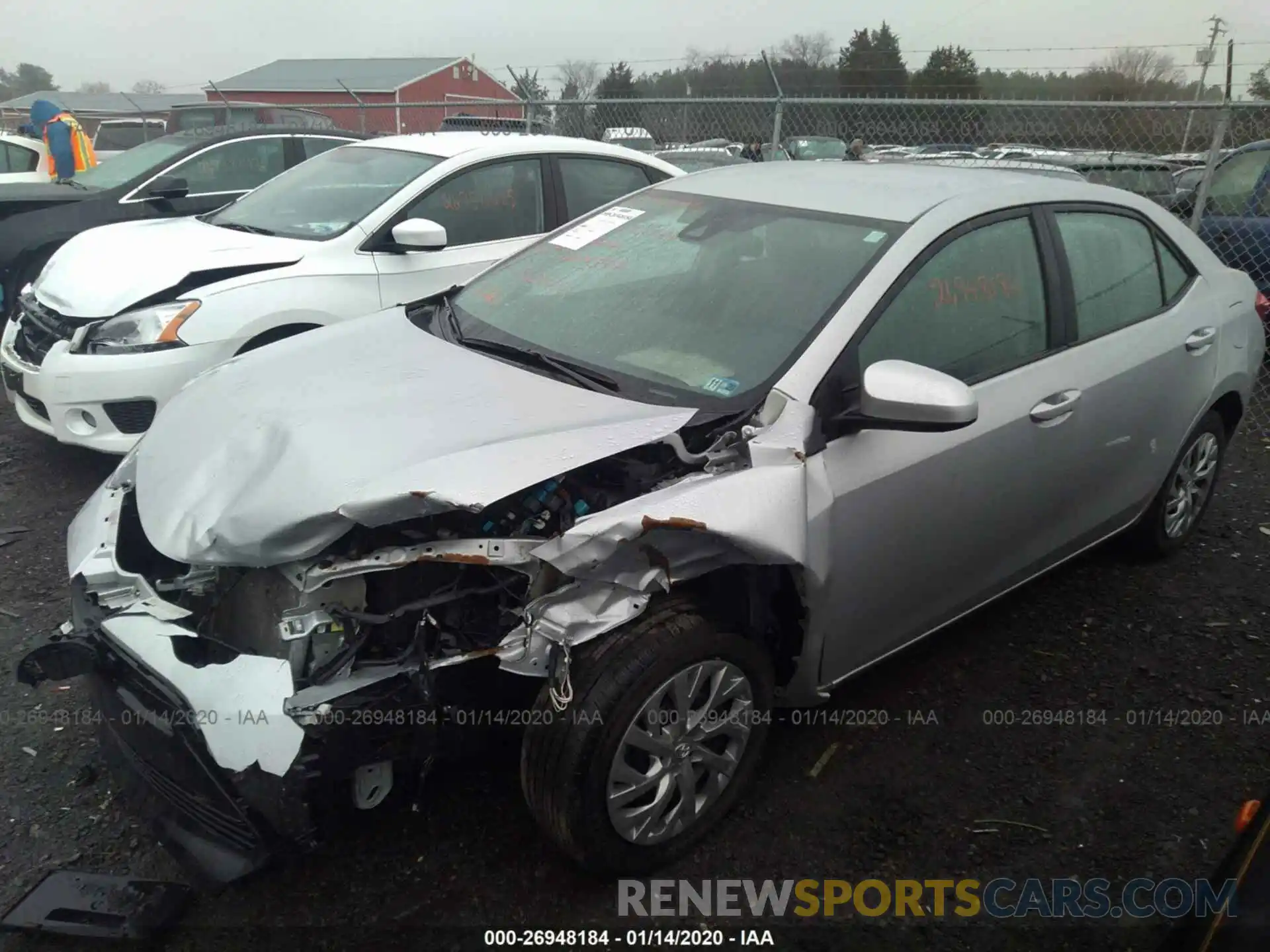 2 Photograph of a damaged car 2T1BURHE0KC204582 TOYOTA COROLLA 2019