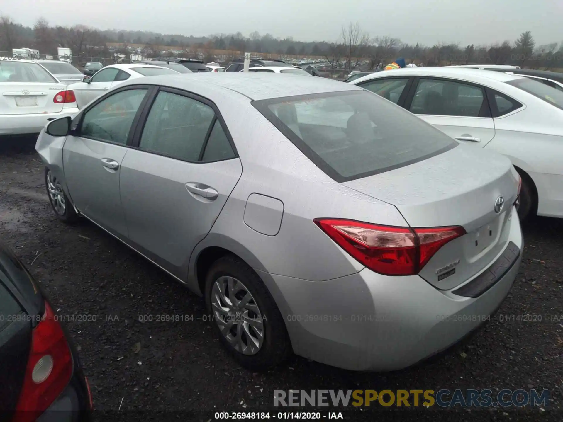 3 Photograph of a damaged car 2T1BURHE0KC204582 TOYOTA COROLLA 2019