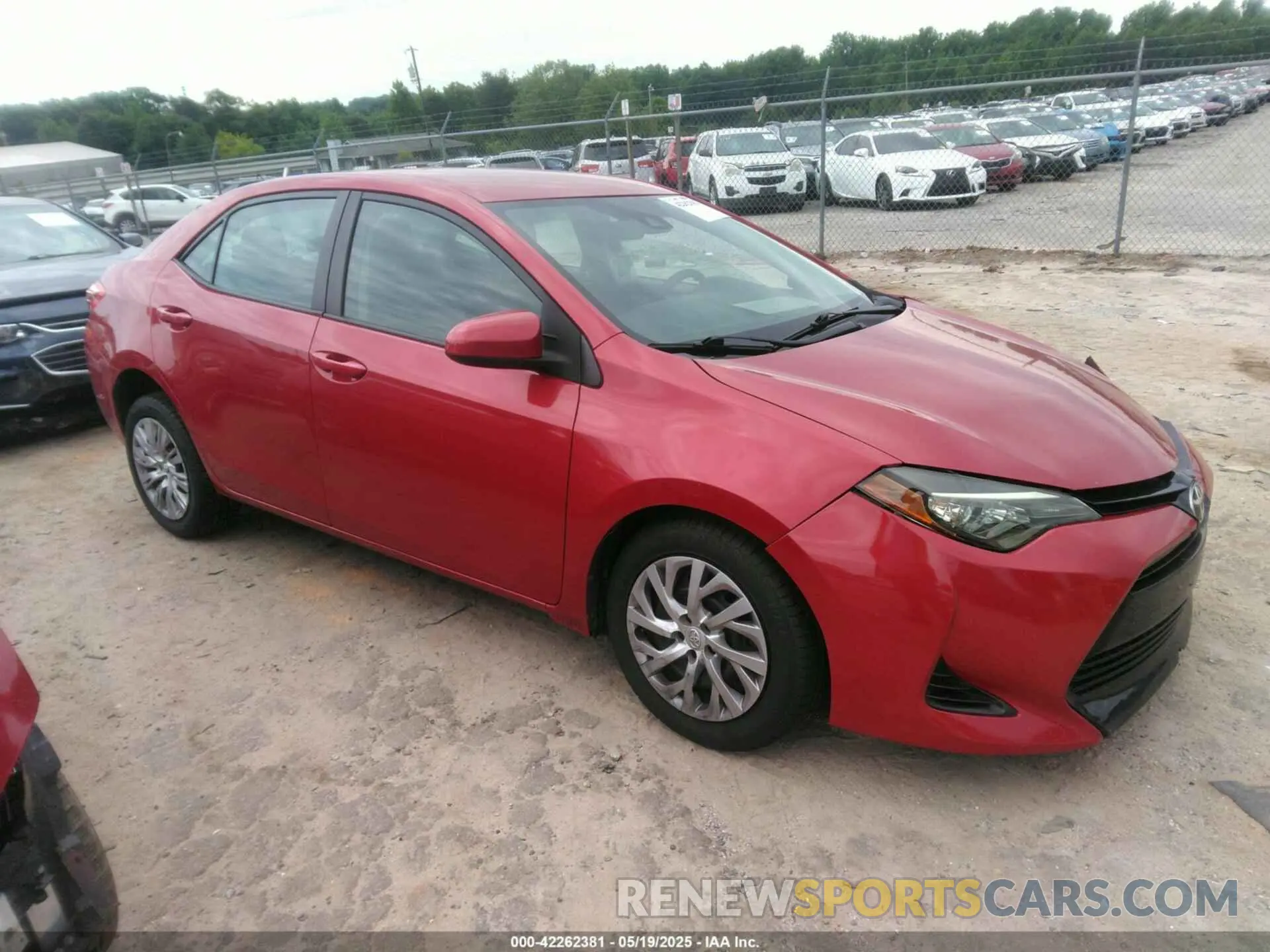 1 Photograph of a damaged car 2T1BURHE0KC212830 TOYOTA COROLLA 2019