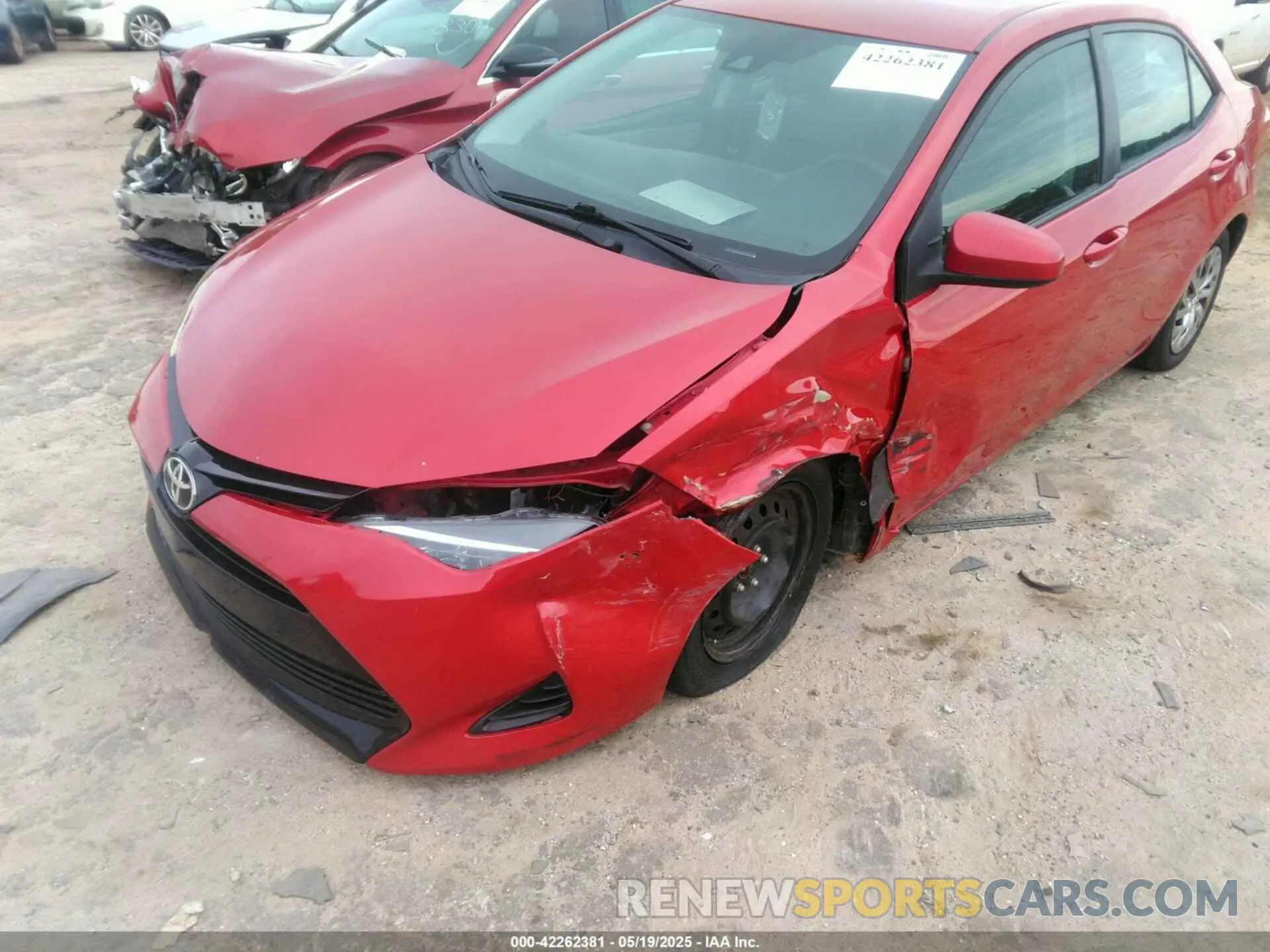 6 Photograph of a damaged car 2T1BURHE0KC212830 TOYOTA COROLLA 2019