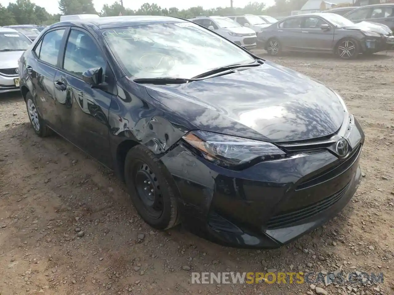 1 Photograph of a damaged car 2T1BURHE0KC214836 TOYOTA COROLLA 2019