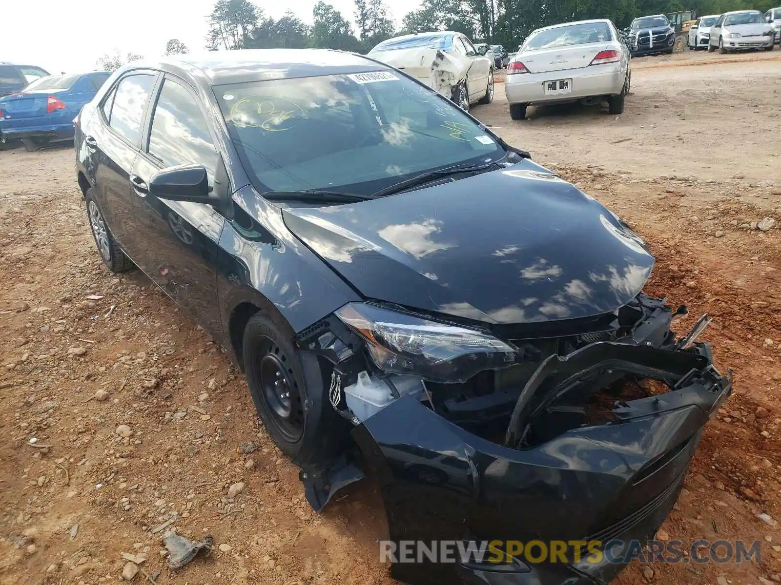 1 Photograph of a damaged car 2T1BURHE0KC216571 TOYOTA COROLLA 2019