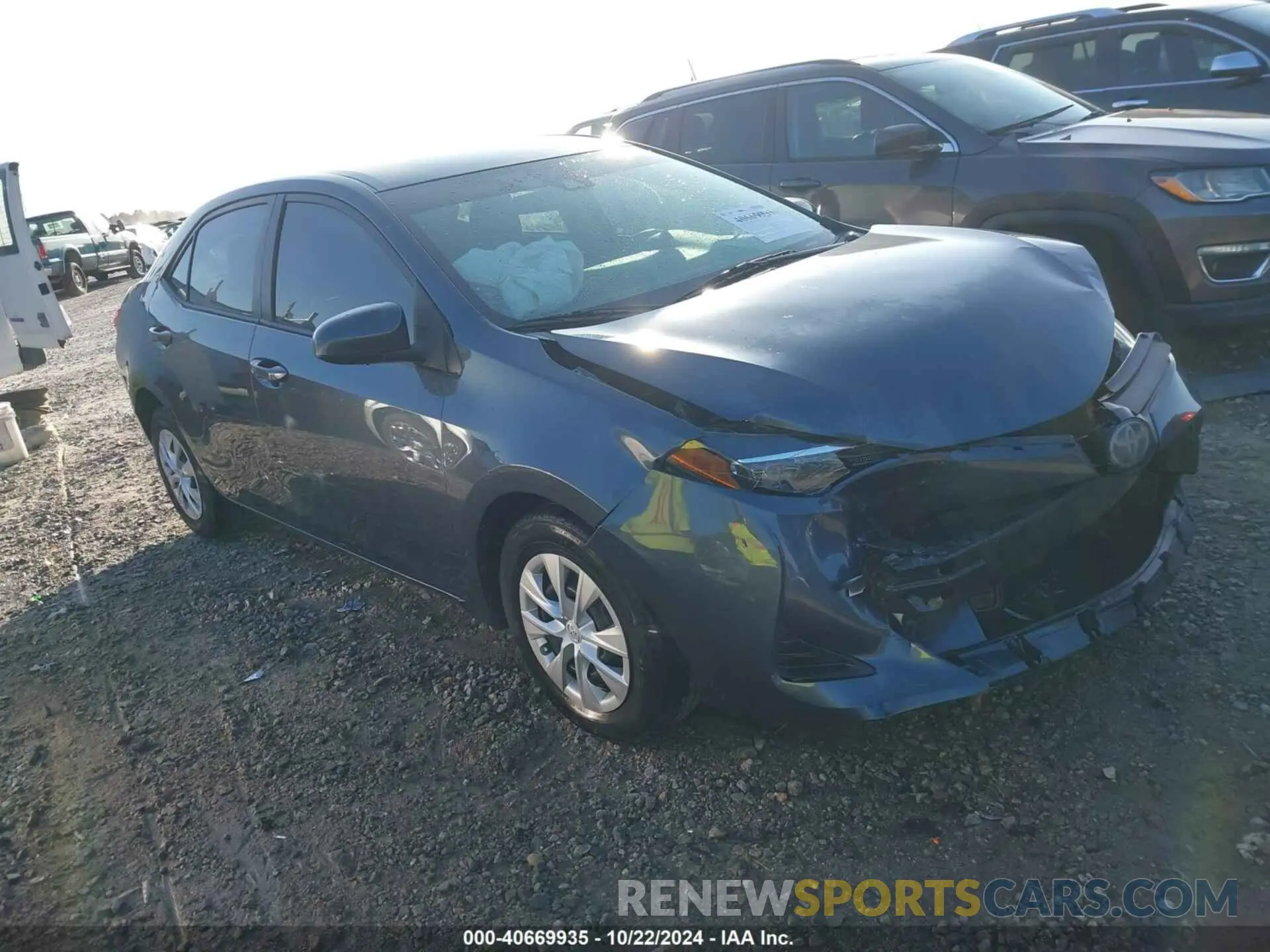 1 Photograph of a damaged car 2T1BURHE0KC217669 TOYOTA COROLLA 2019