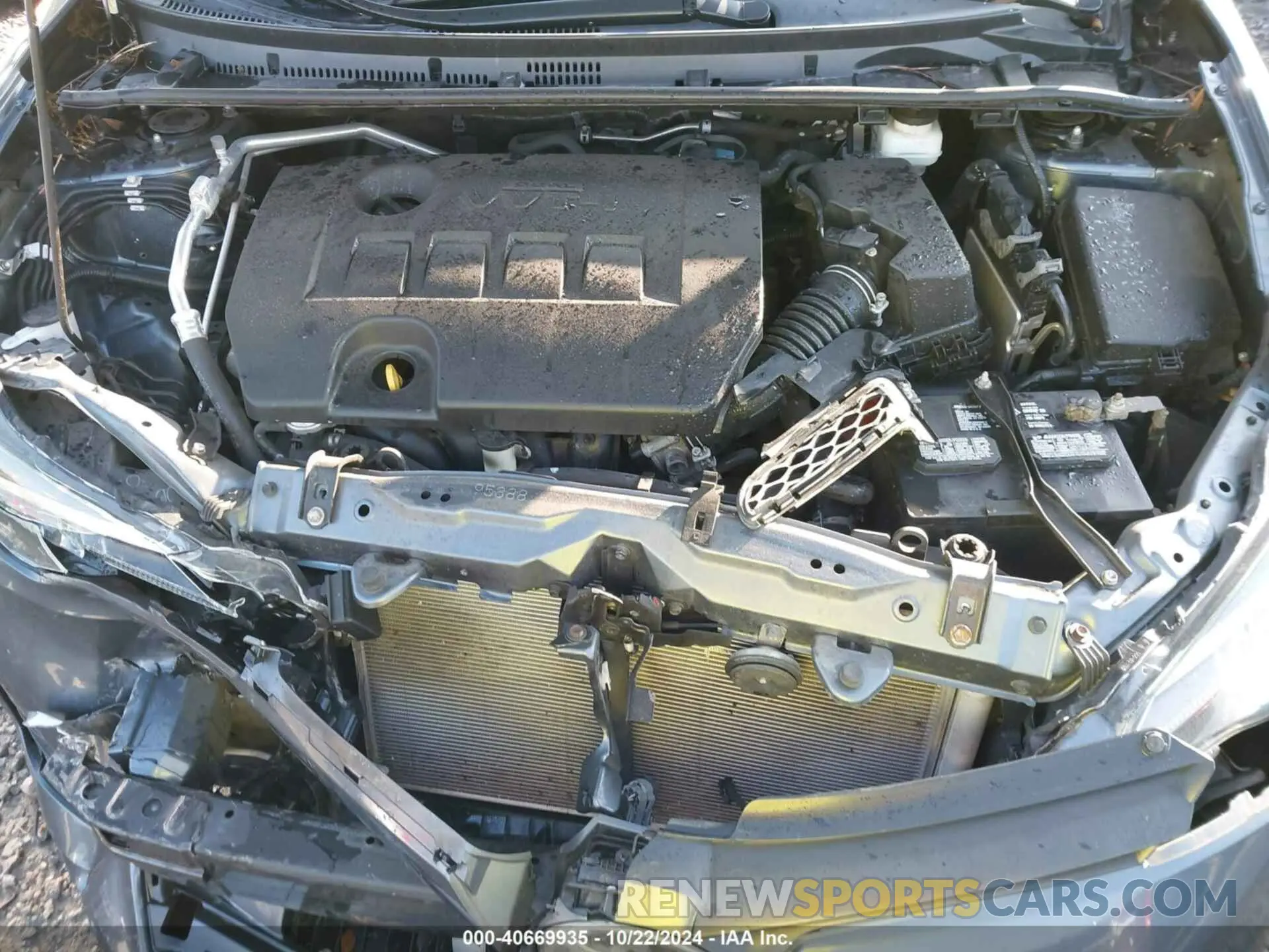 10 Photograph of a damaged car 2T1BURHE0KC217669 TOYOTA COROLLA 2019