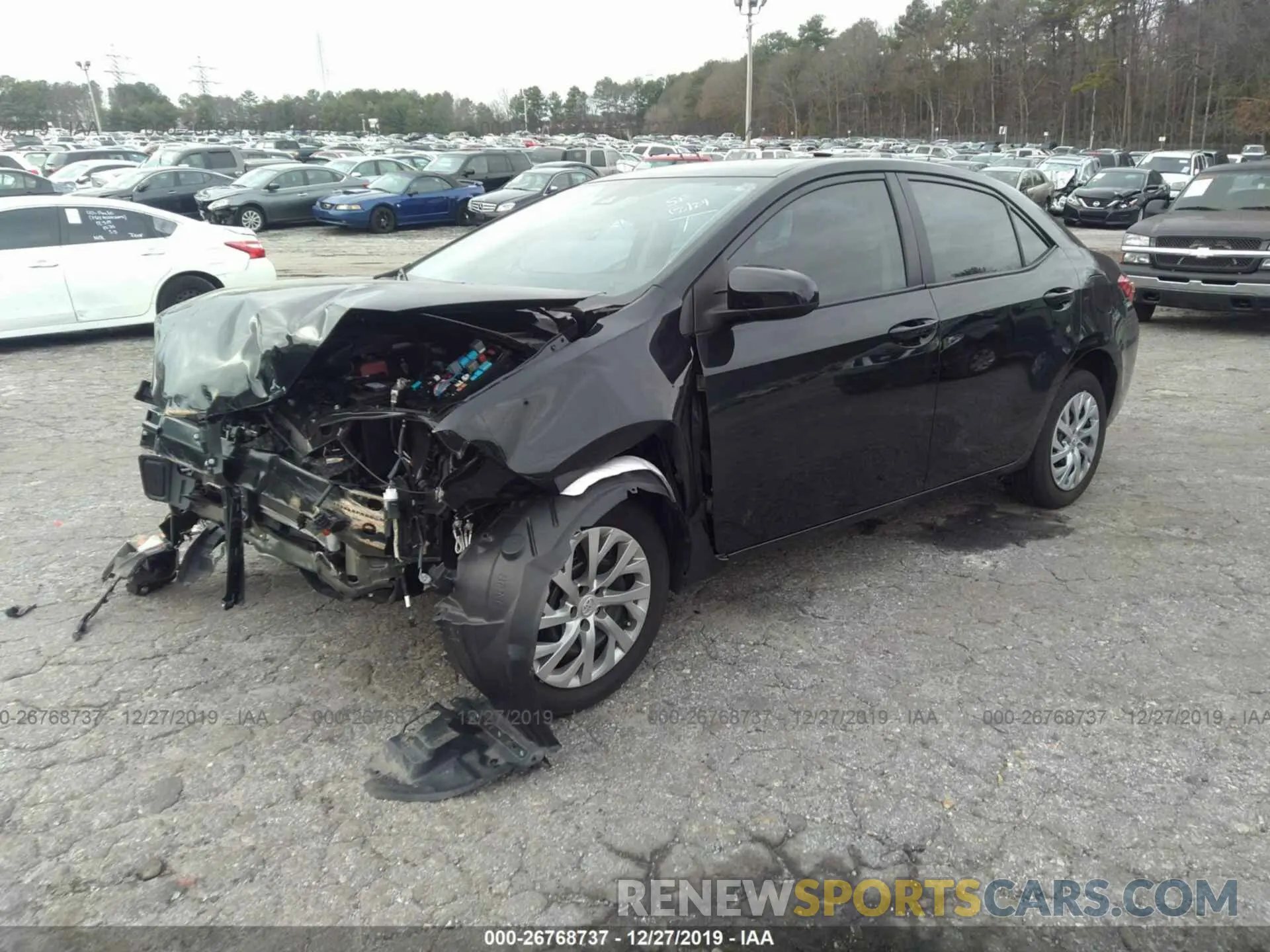 2 Photograph of a damaged car 2T1BURHE0KC219339 TOYOTA COROLLA 2019