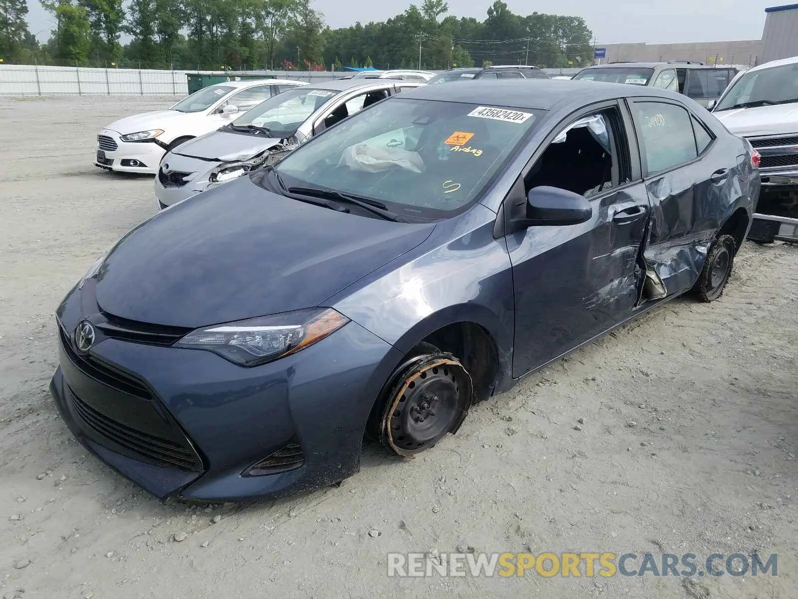2 Photograph of a damaged car 2T1BURHE0KC221530 TOYOTA COROLLA 2019