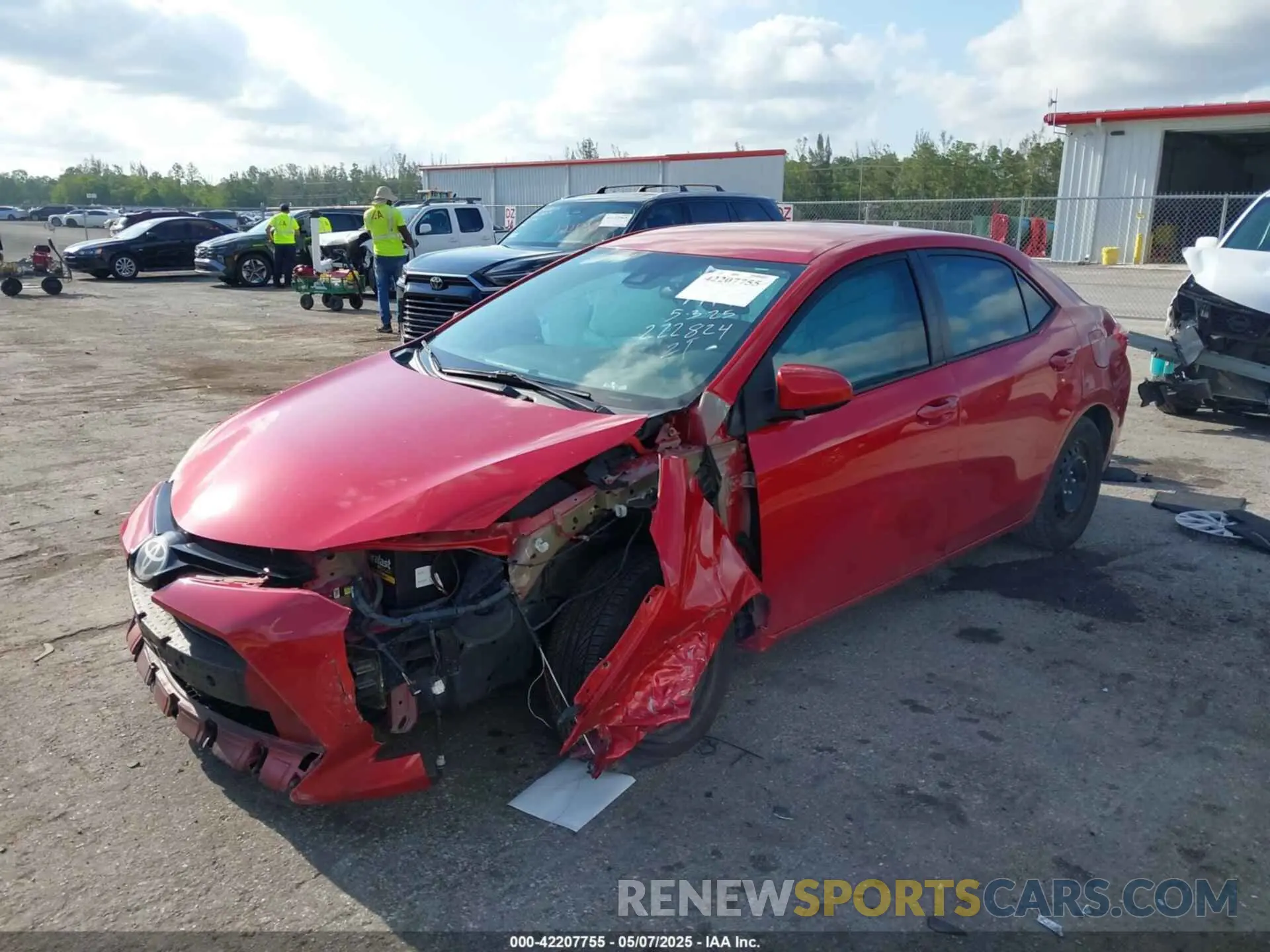 2 Photograph of a damaged car 2T1BURHE0KC222824 TOYOTA COROLLA 2019