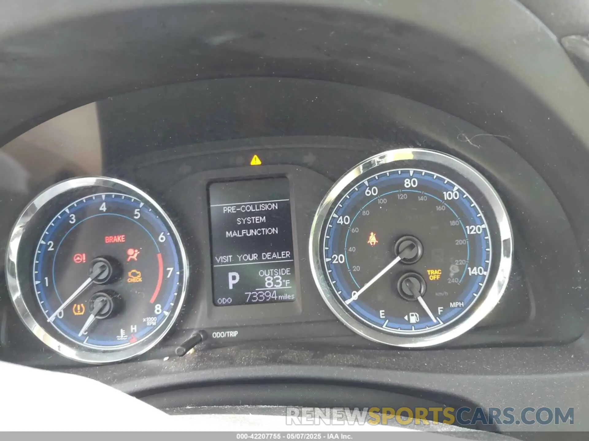 7 Photograph of a damaged car 2T1BURHE0KC222824 TOYOTA COROLLA 2019