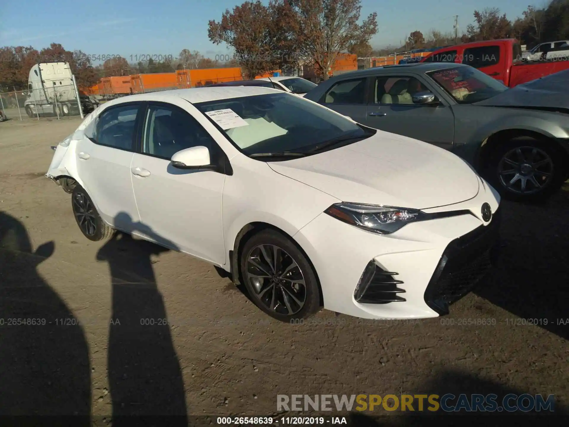 1 Photograph of a damaged car 2T1BURHE0KC225982 TOYOTA COROLLA 2019