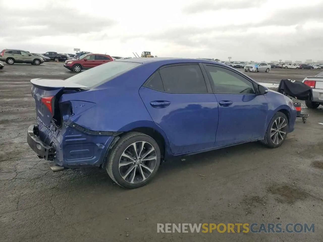3 Photograph of a damaged car 2T1BURHE0KC227389 TOYOTA COROLLA 2019