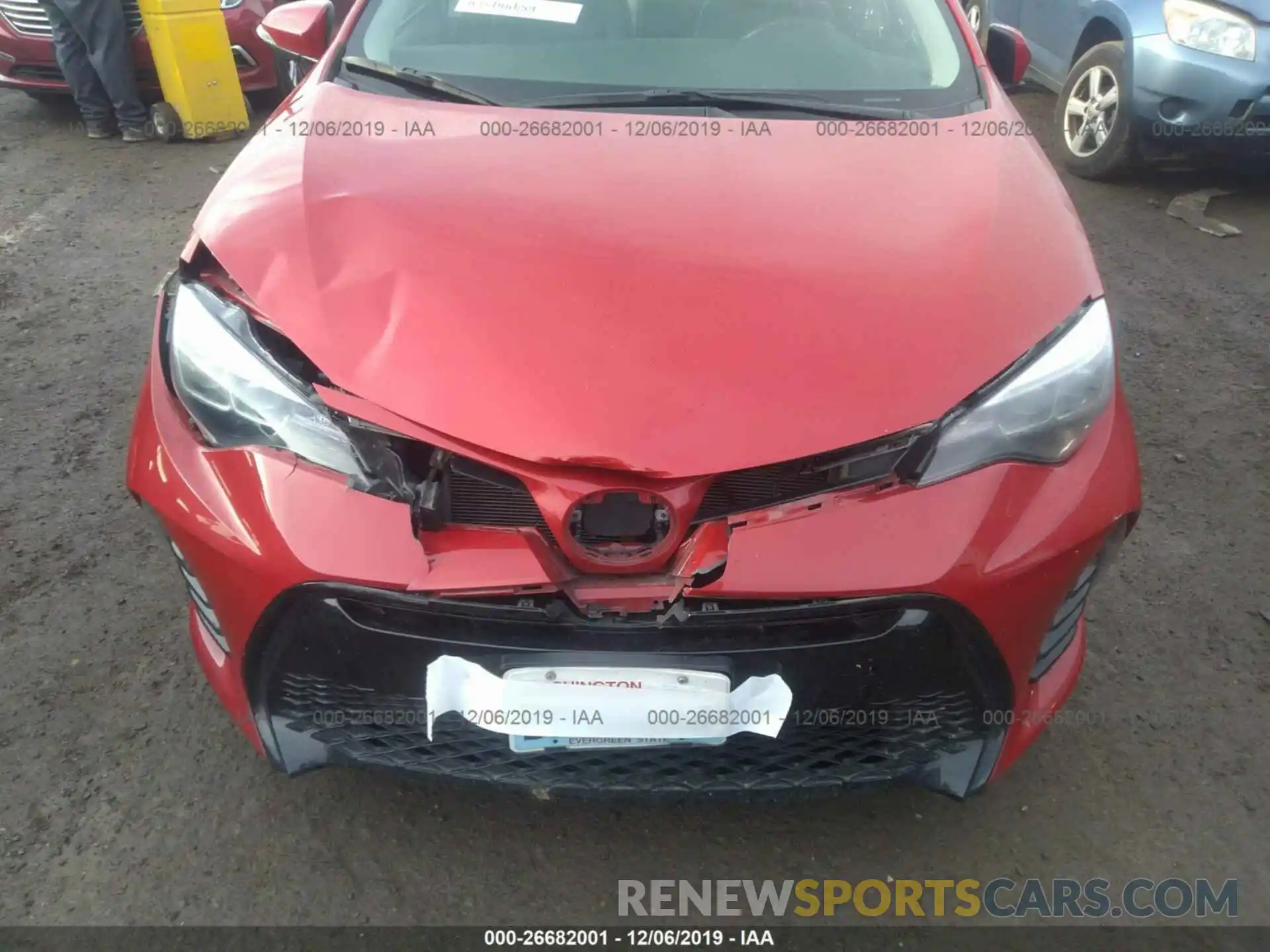 6 Photograph of a damaged car 2T1BURHE0KC231605 TOYOTA COROLLA 2019