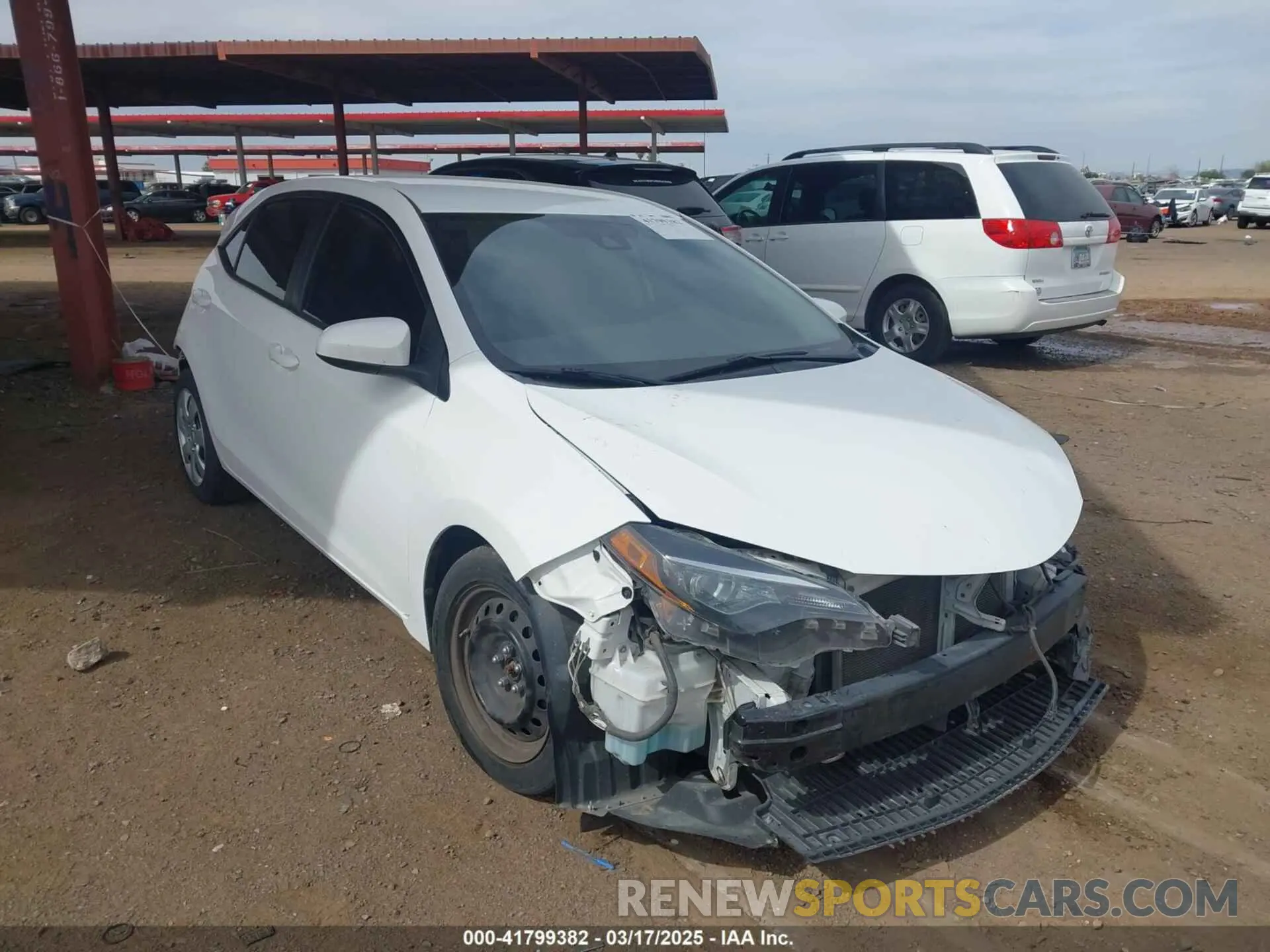 1 Photograph of a damaged car 2T1BURHE0KC231930 TOYOTA COROLLA 2019