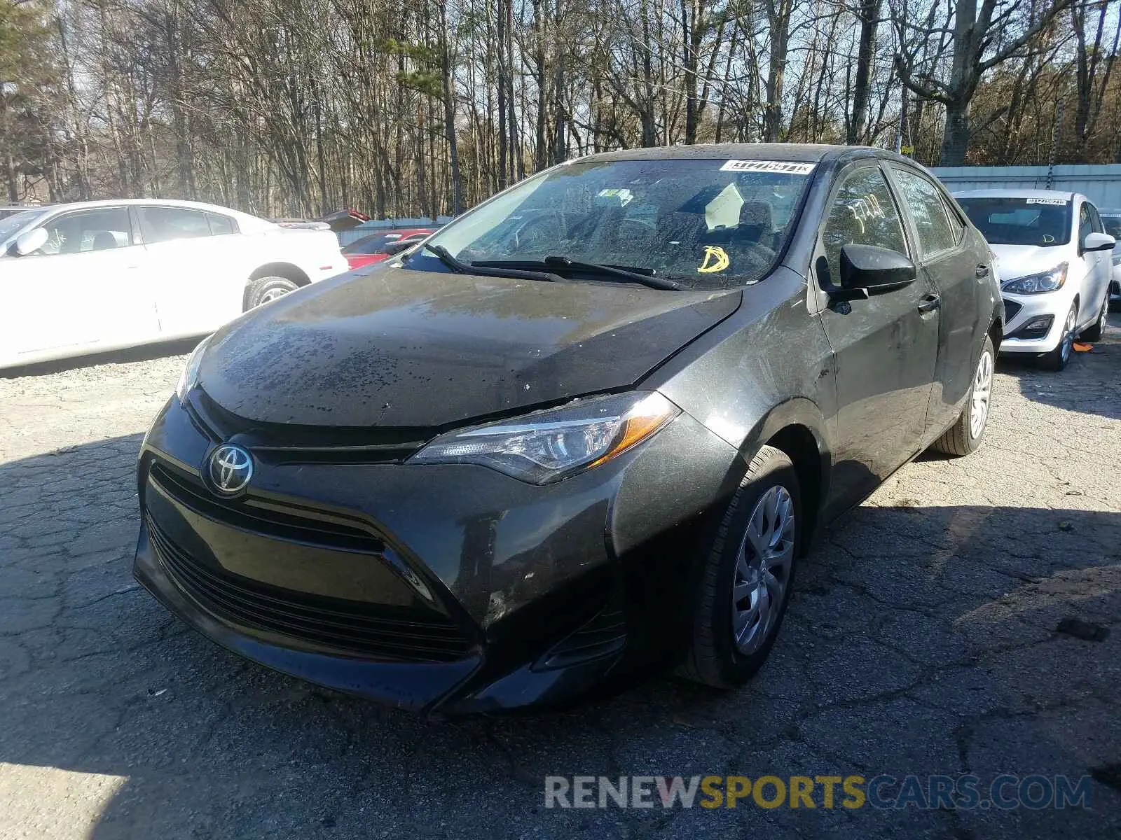 2 Photograph of a damaged car 2T1BURHE0KC237419 TOYOTA COROLLA 2019
