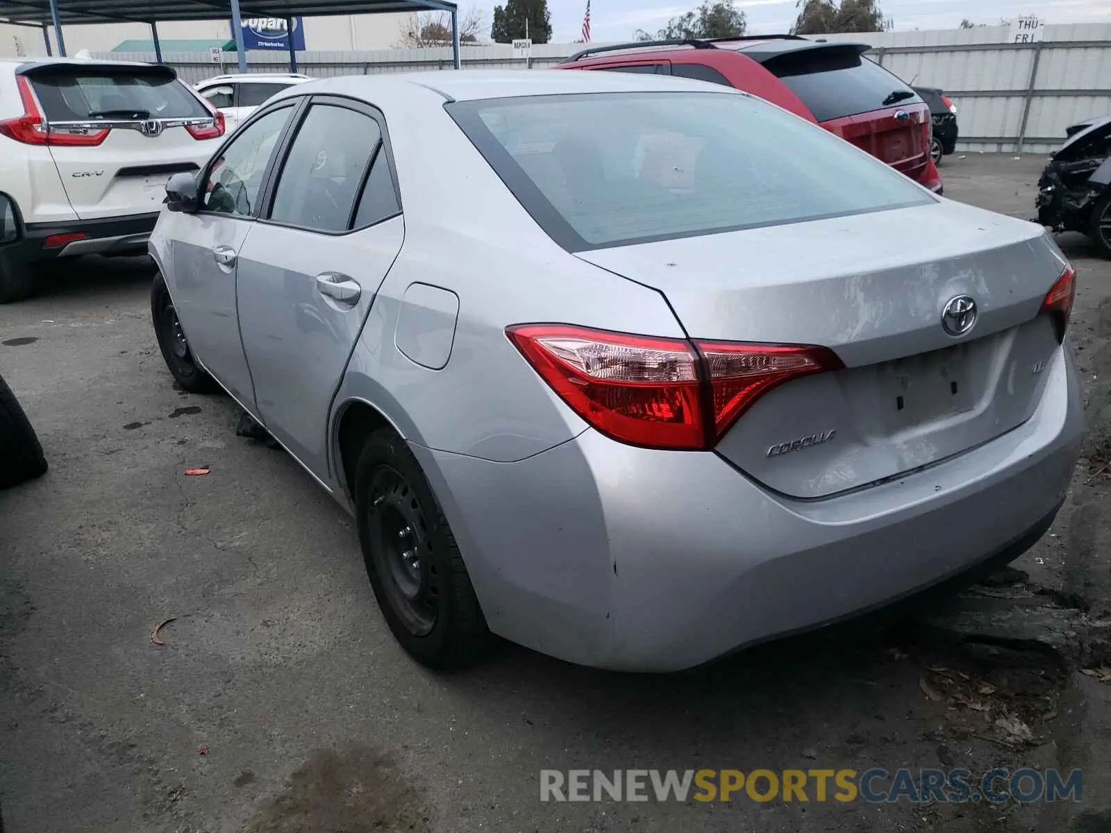 3 Photograph of a damaged car 2T1BURHE0KC245942 TOYOTA COROLLA 2019