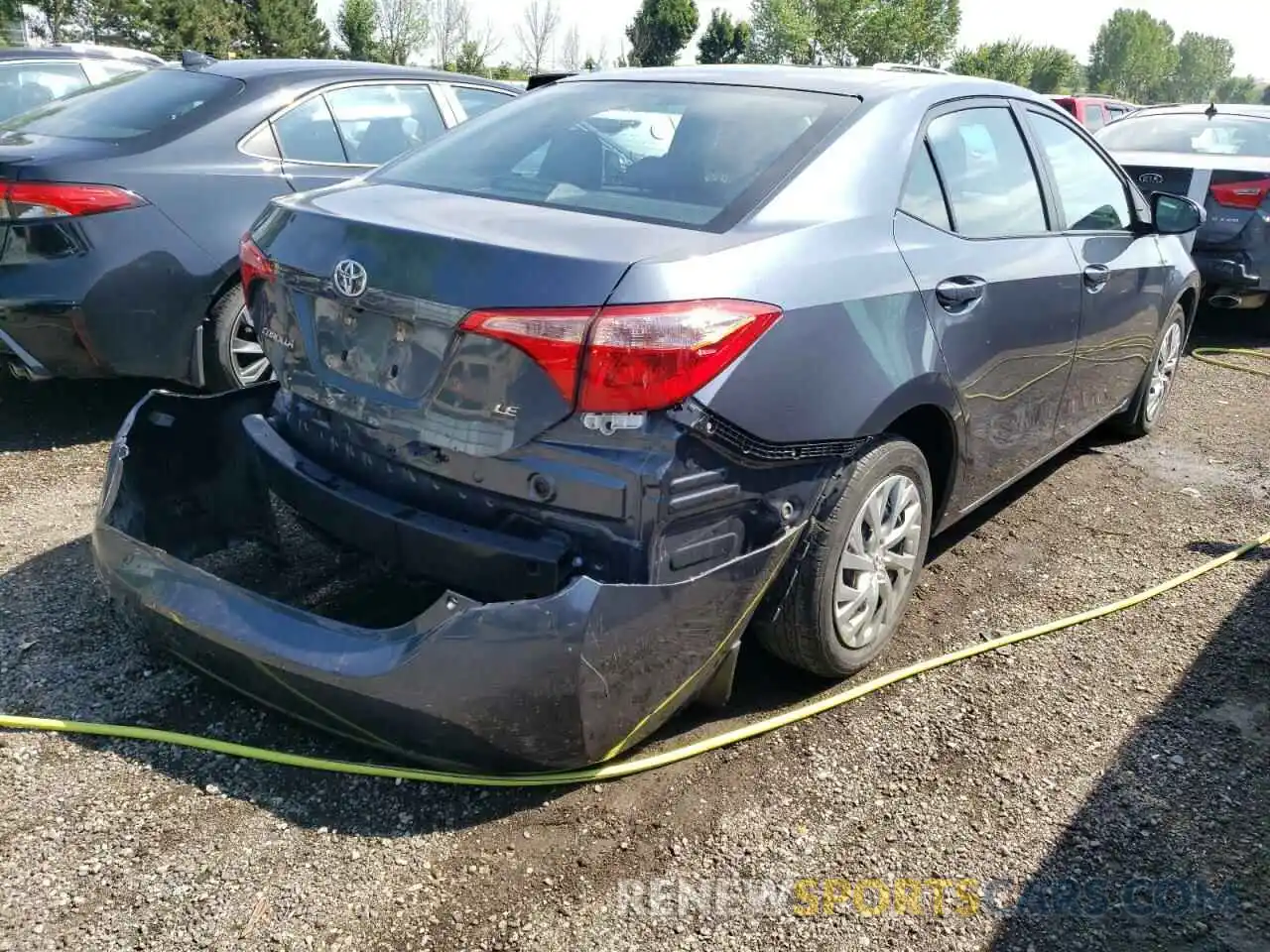 4 Photograph of a damaged car 2T1BURHE0KC246427 TOYOTA COROLLA 2019