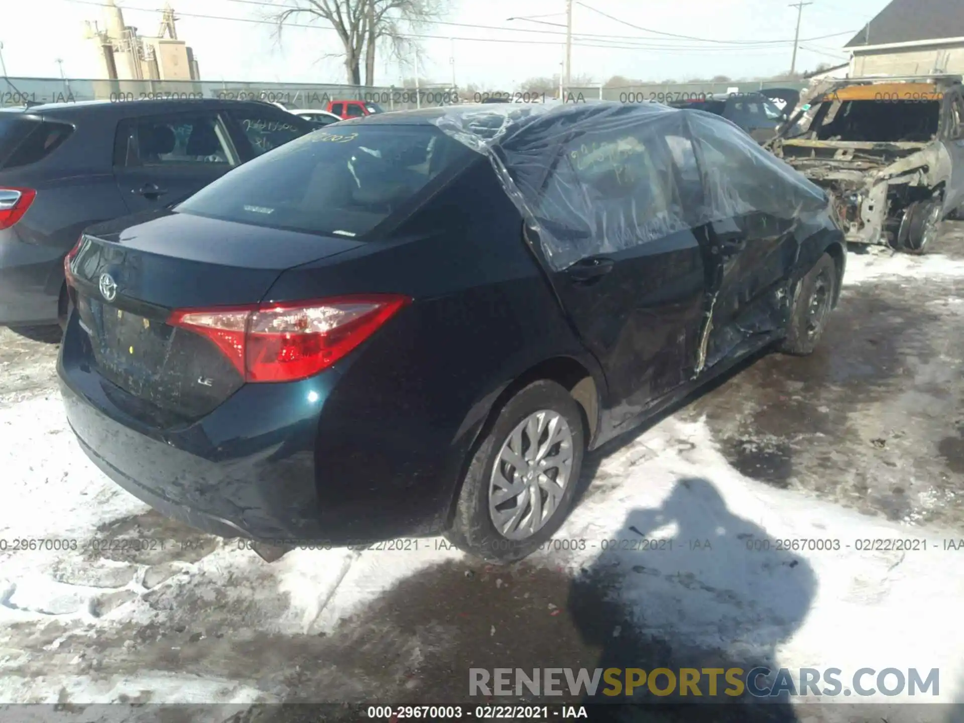 4 Photograph of a damaged car 2T1BURHE1KC126541 TOYOTA COROLLA 2019