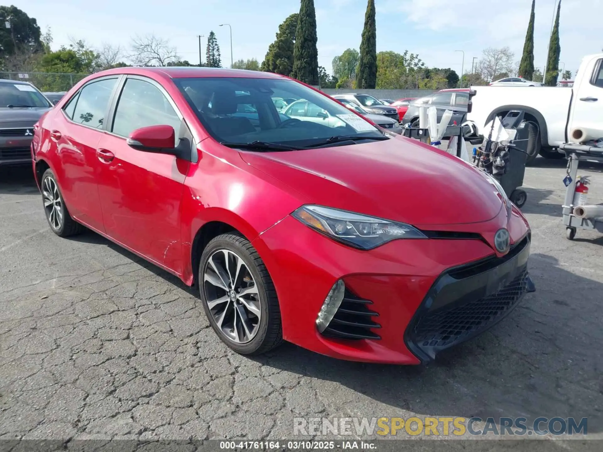 1 Photograph of a damaged car 2T1BURHE1KC127060 TOYOTA COROLLA 2019