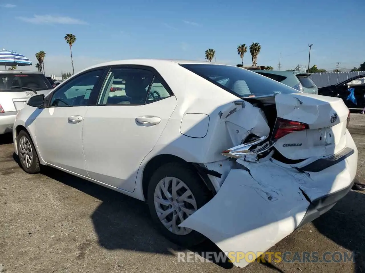2 Photograph of a damaged car 2T1BURHE1KC127320 TOYOTA COROLLA 2019