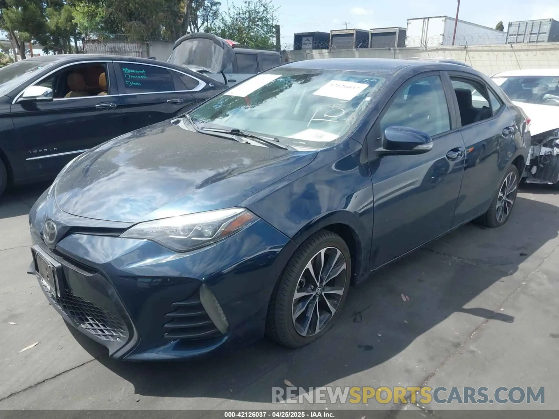 2 Photograph of a damaged car 2T1BURHE1KC130475 TOYOTA COROLLA 2019